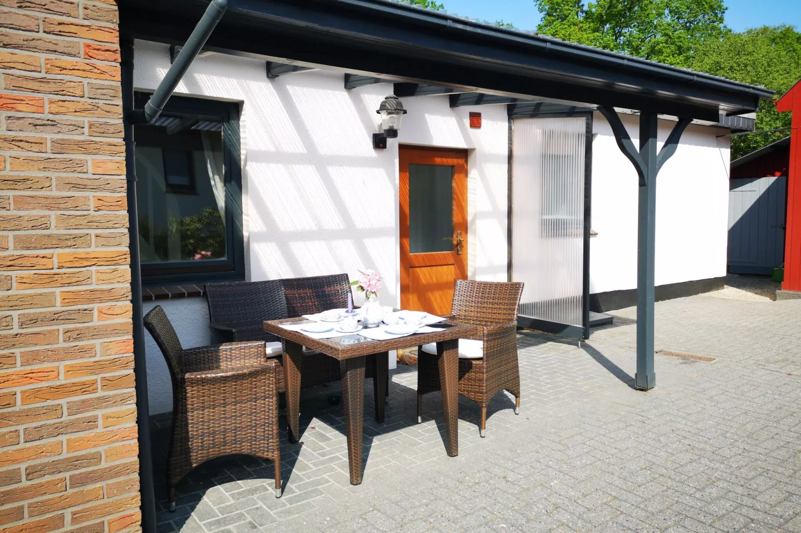 Ferienhaus Lukas in Lintig-Terrace balcony
