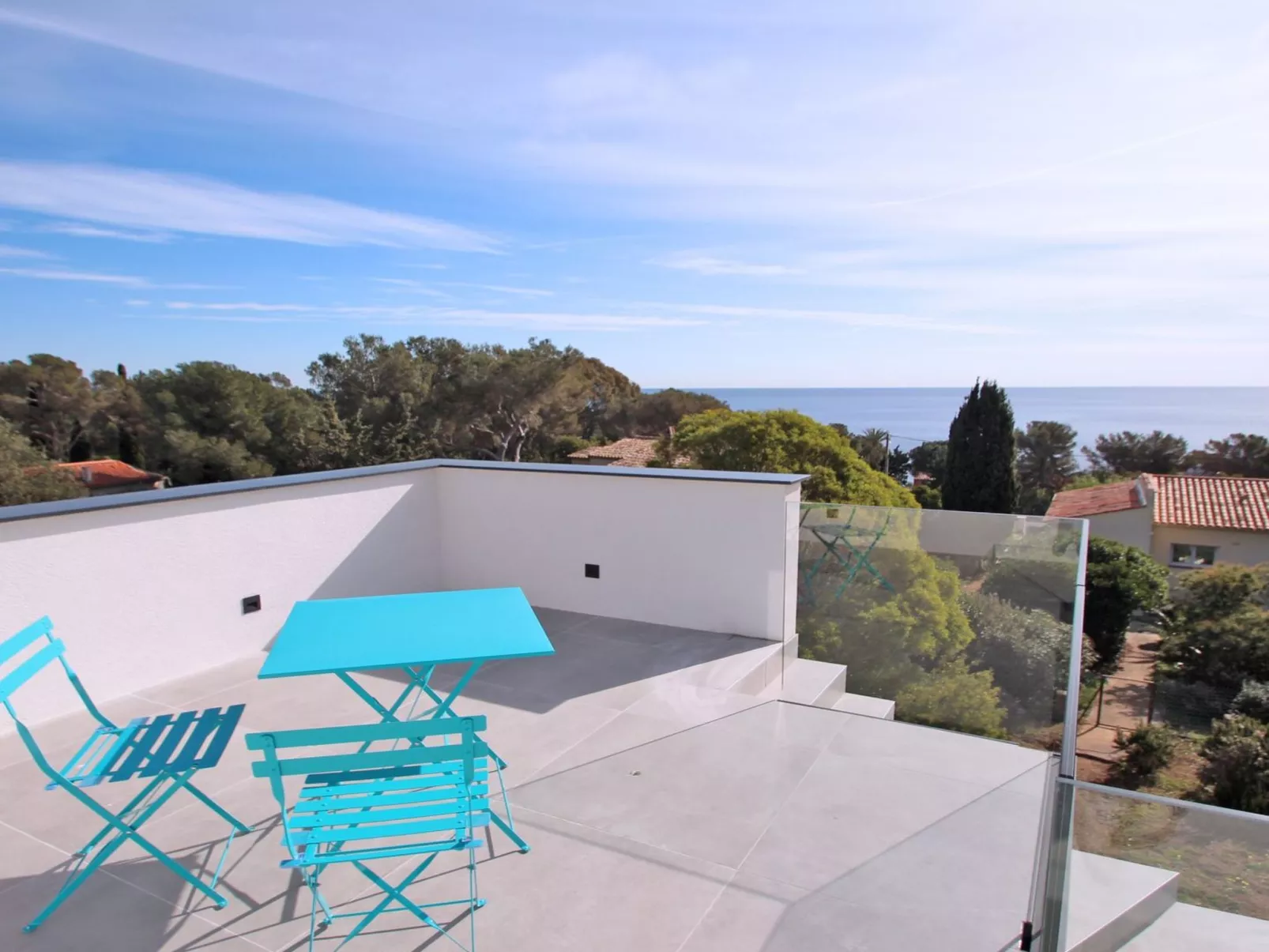 Villa 10 pers - Privates Schwimmbad - Meerblick - Wifi-Draußen