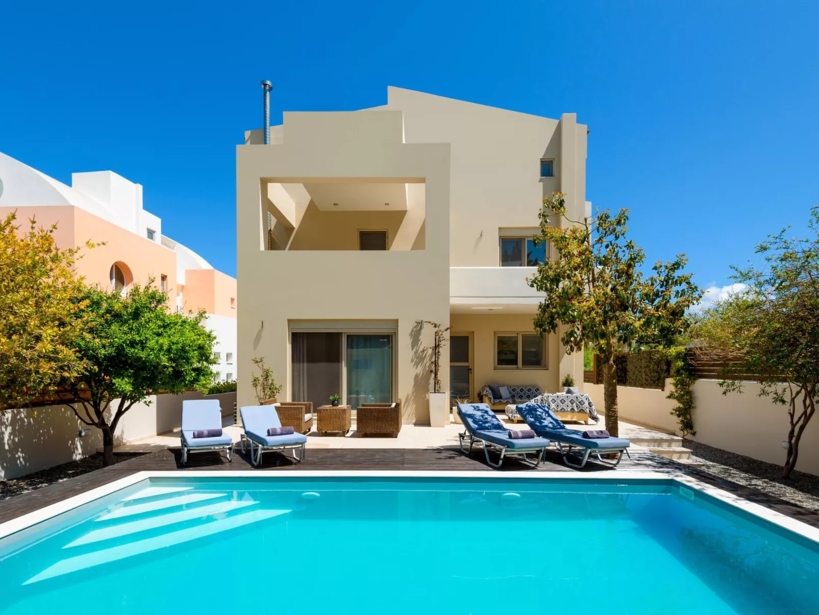 Luxuriöse Villa in Vasiliki-Dehors