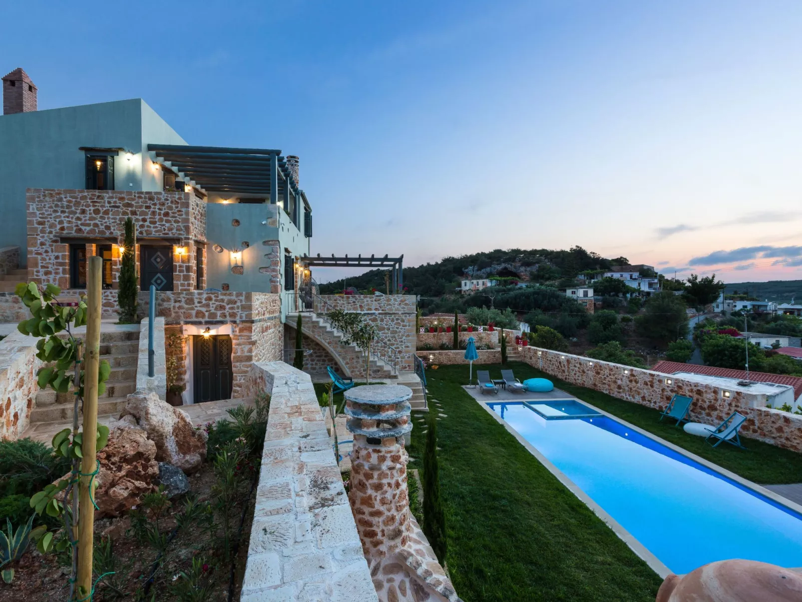 In Achlades mit Privatem Pool-Draußen