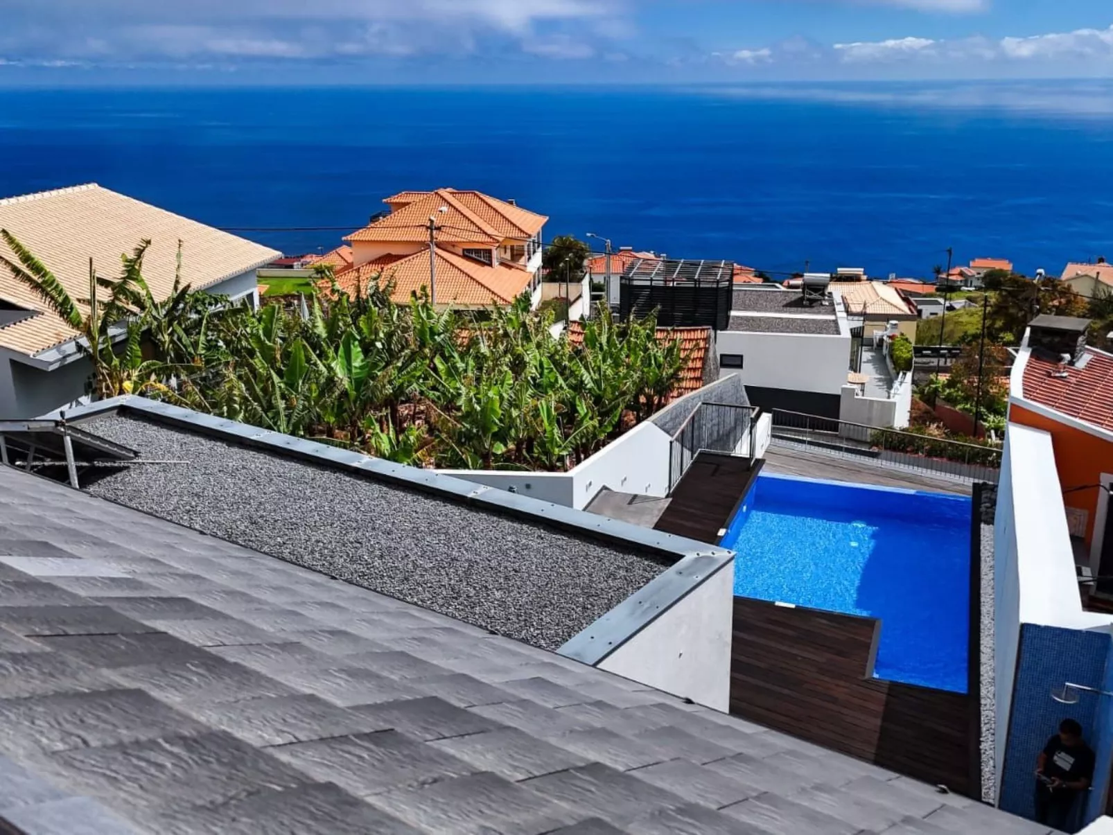 In Estreito Da Calheta mit Privatem Pool und Meerblick-Dehors