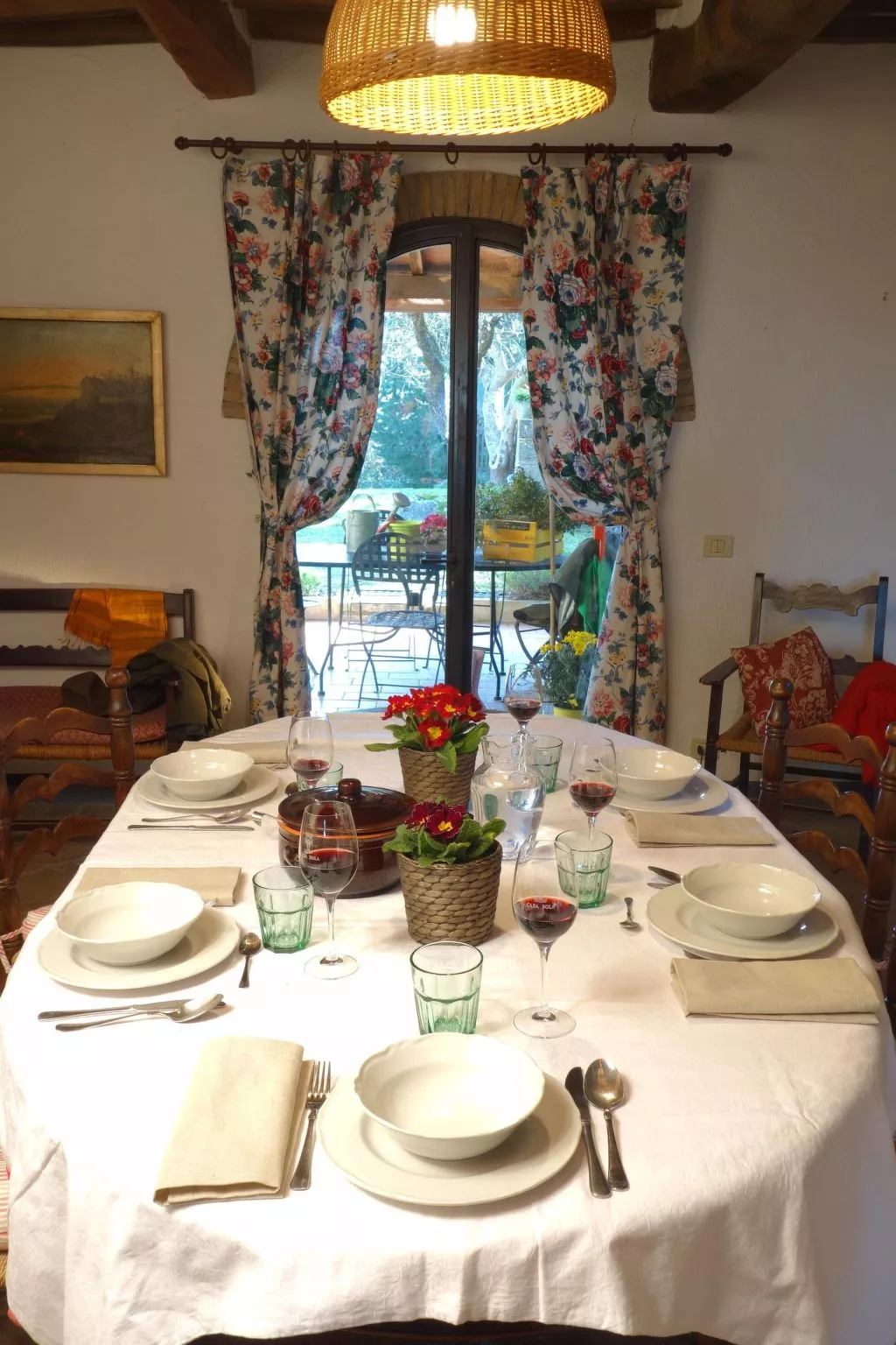 Urlaub flach weiß - Drinnen