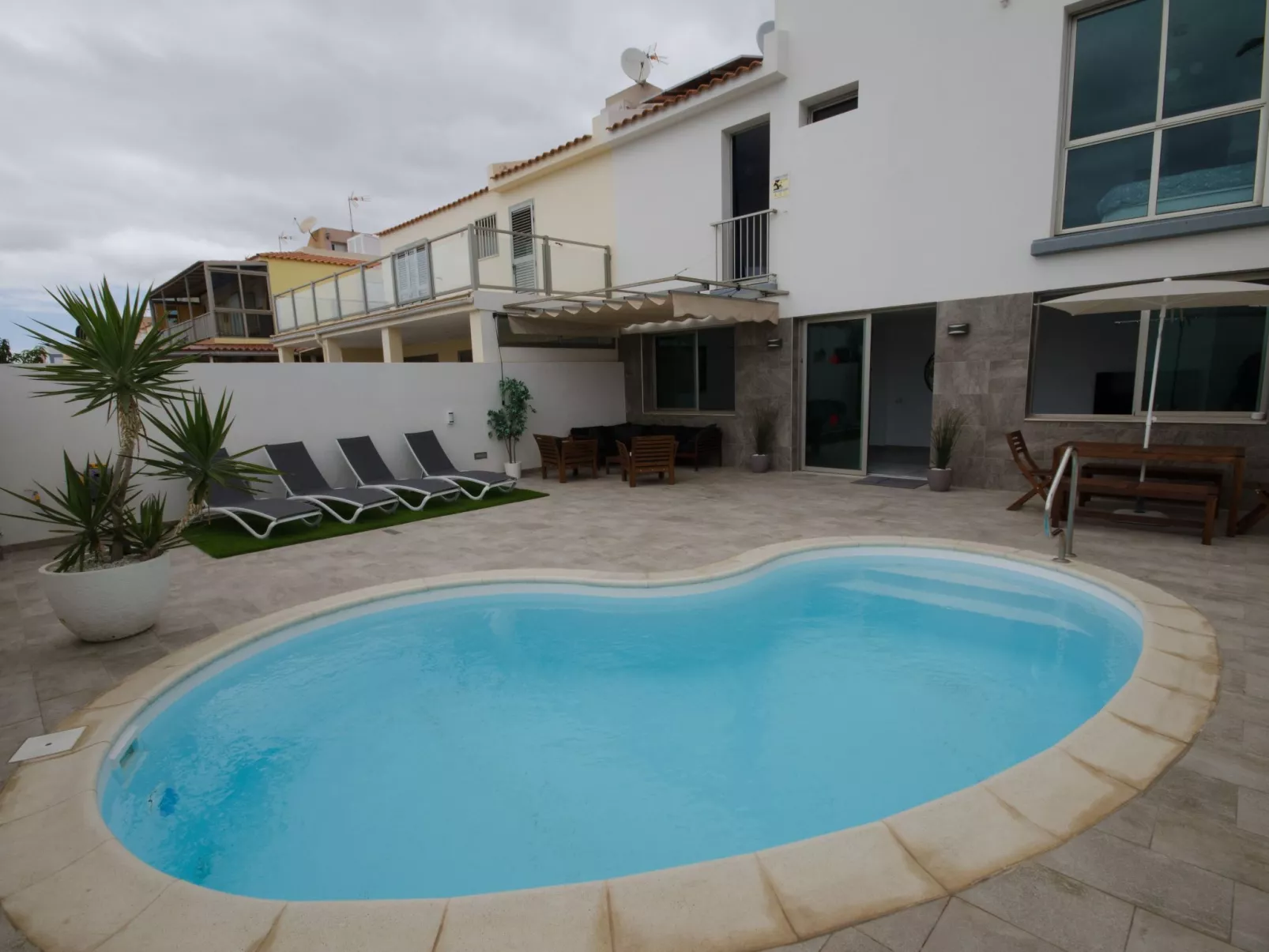 Sonnige Ferienvilla Maspalomas-Draußen