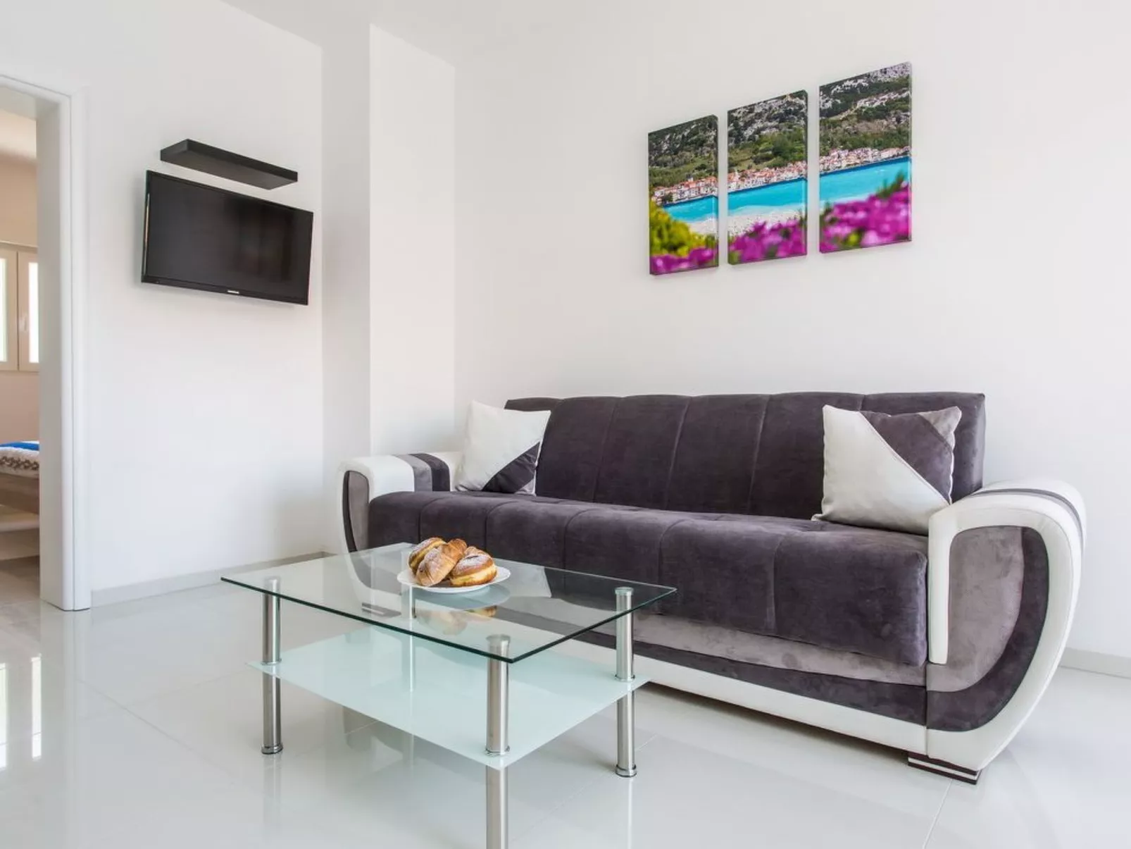 Appartement in Baška mit Eigenem Balkon-Drinnen