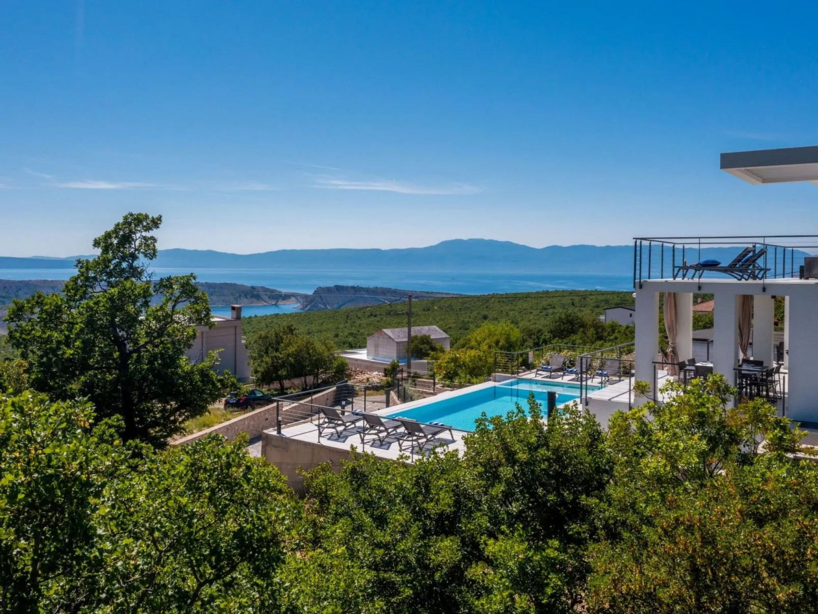 Villa Visum für 7 Personen in Srika, Kvarner Bucht-Dehors