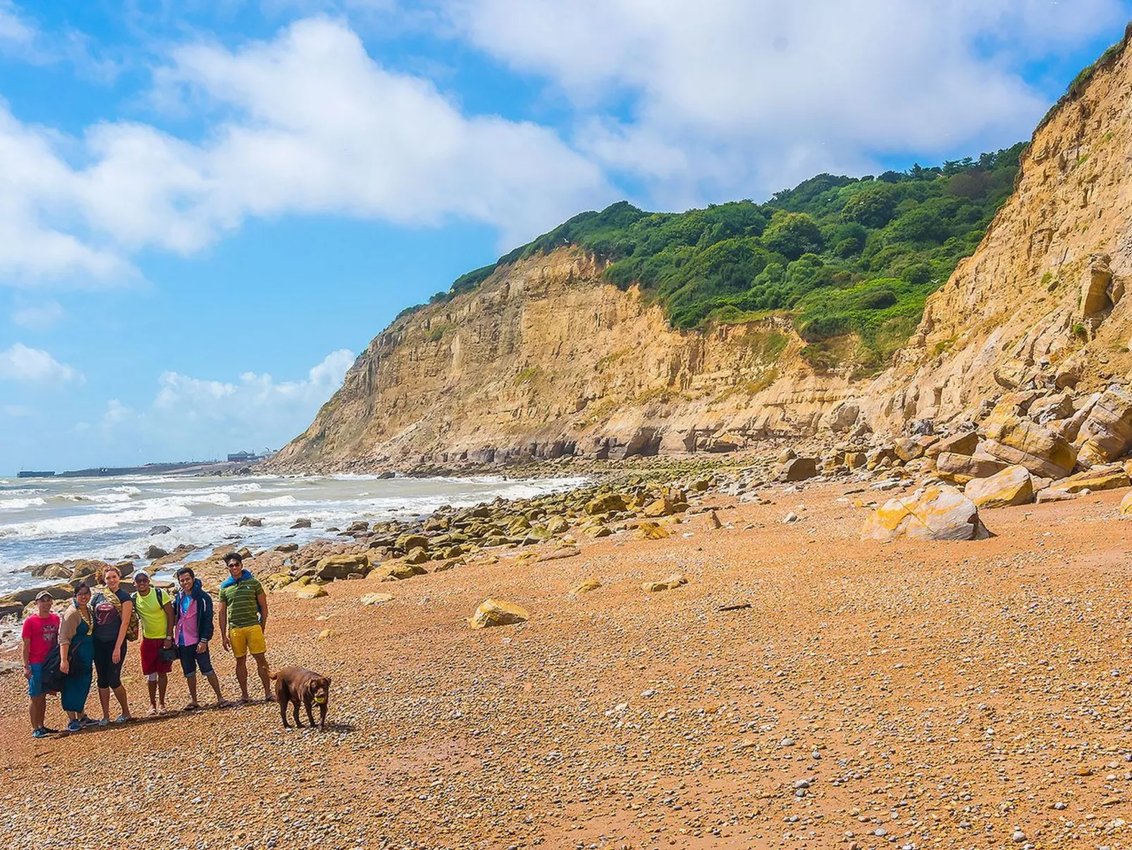 Schönes Ferienhaus in Hastings mit Whirlpool, Terrasse und Garten-Draußen