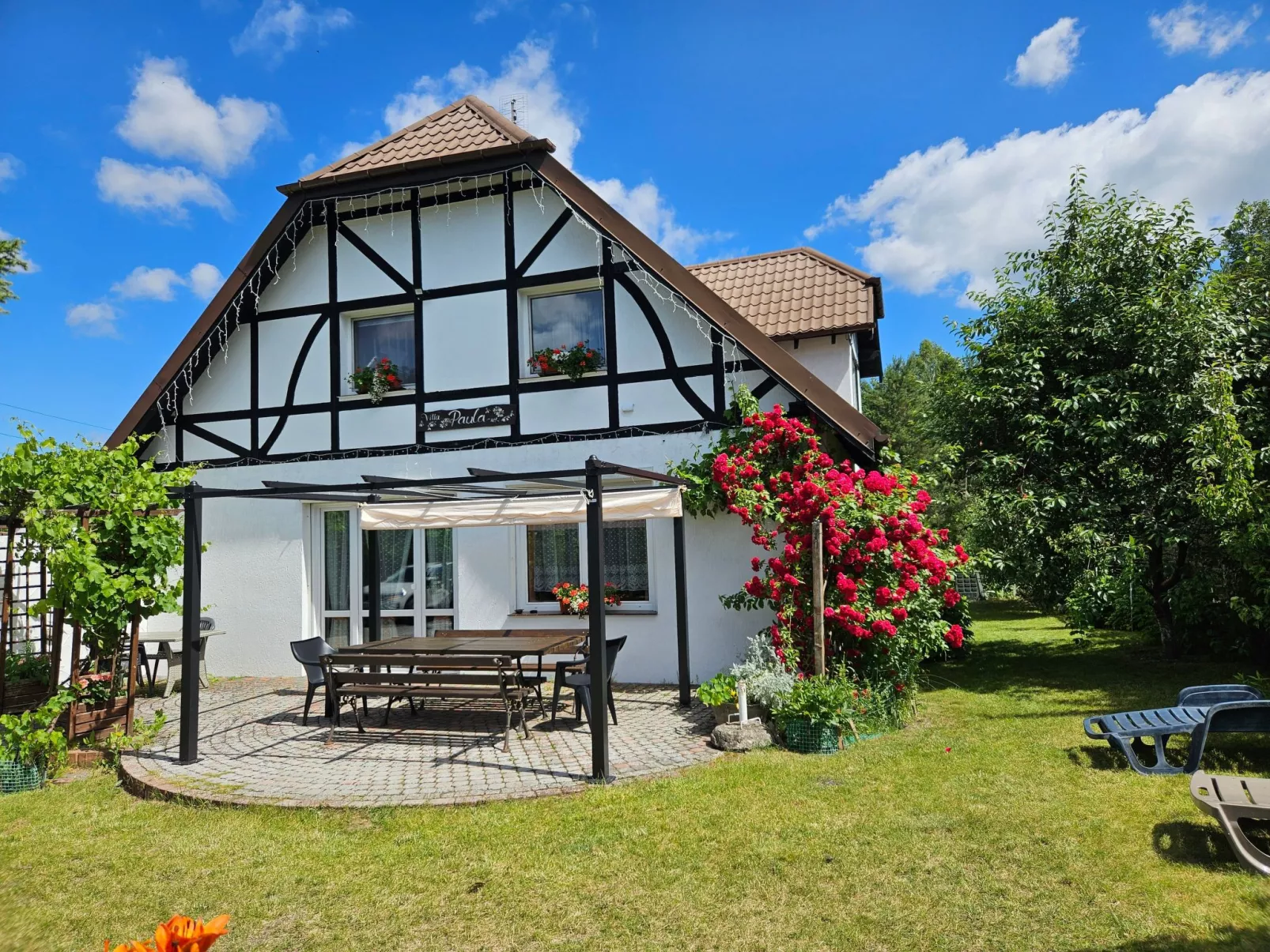 Fachwerkhaus "Paula" mit Blick auf das Wasser-Dehors