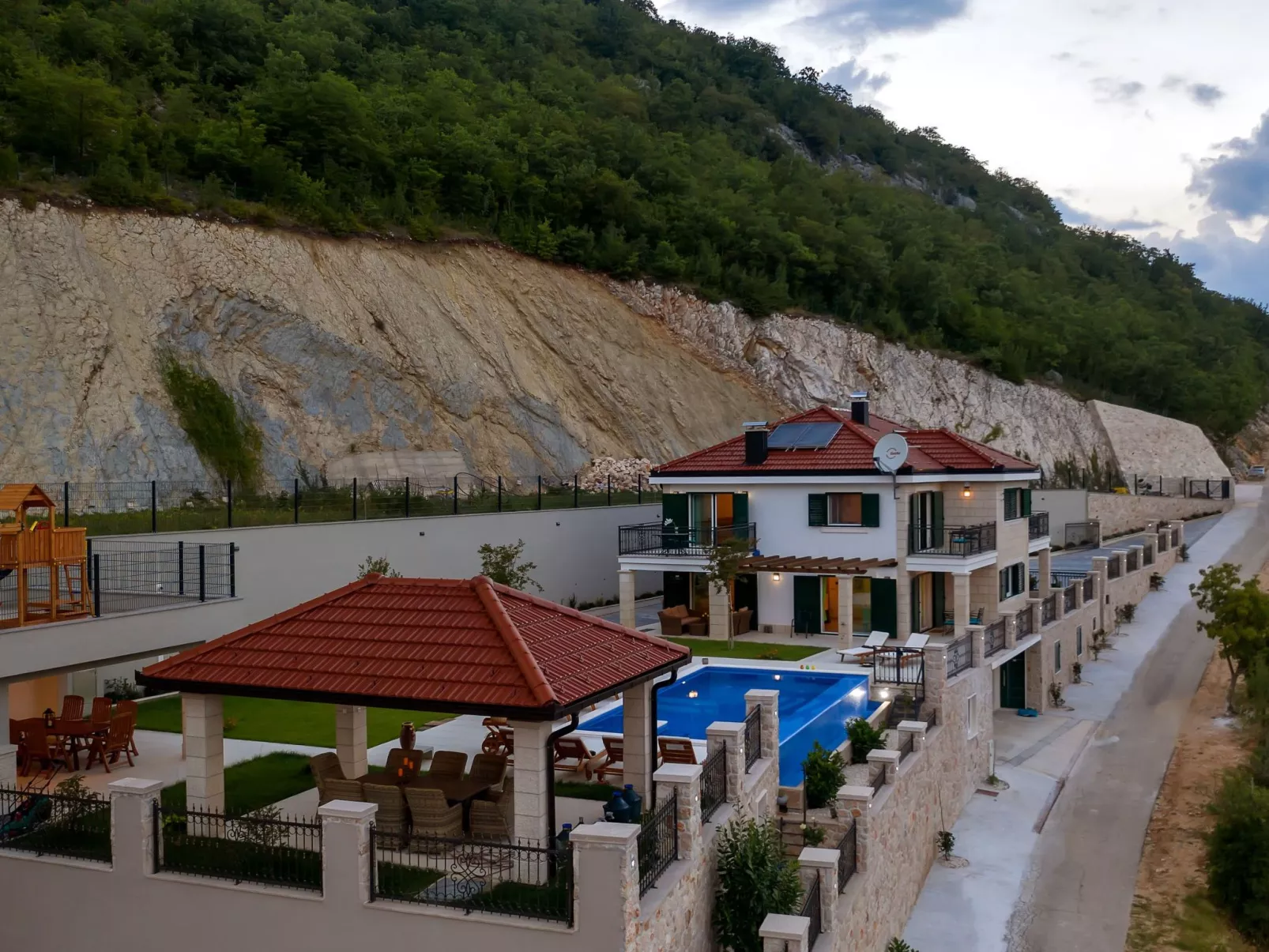 Villa mit Panorama-Dehors