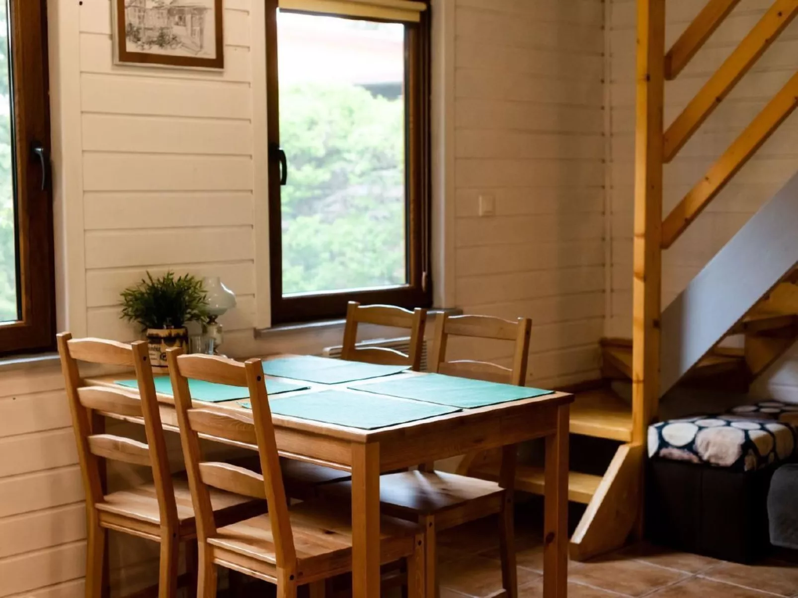 In Kopalino mit Garten, Terrasse und Grill-Dedans