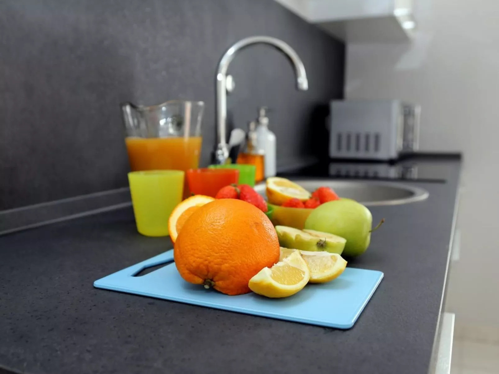 Wohnung "Pusteblume" mit Terrasse-Drinnen