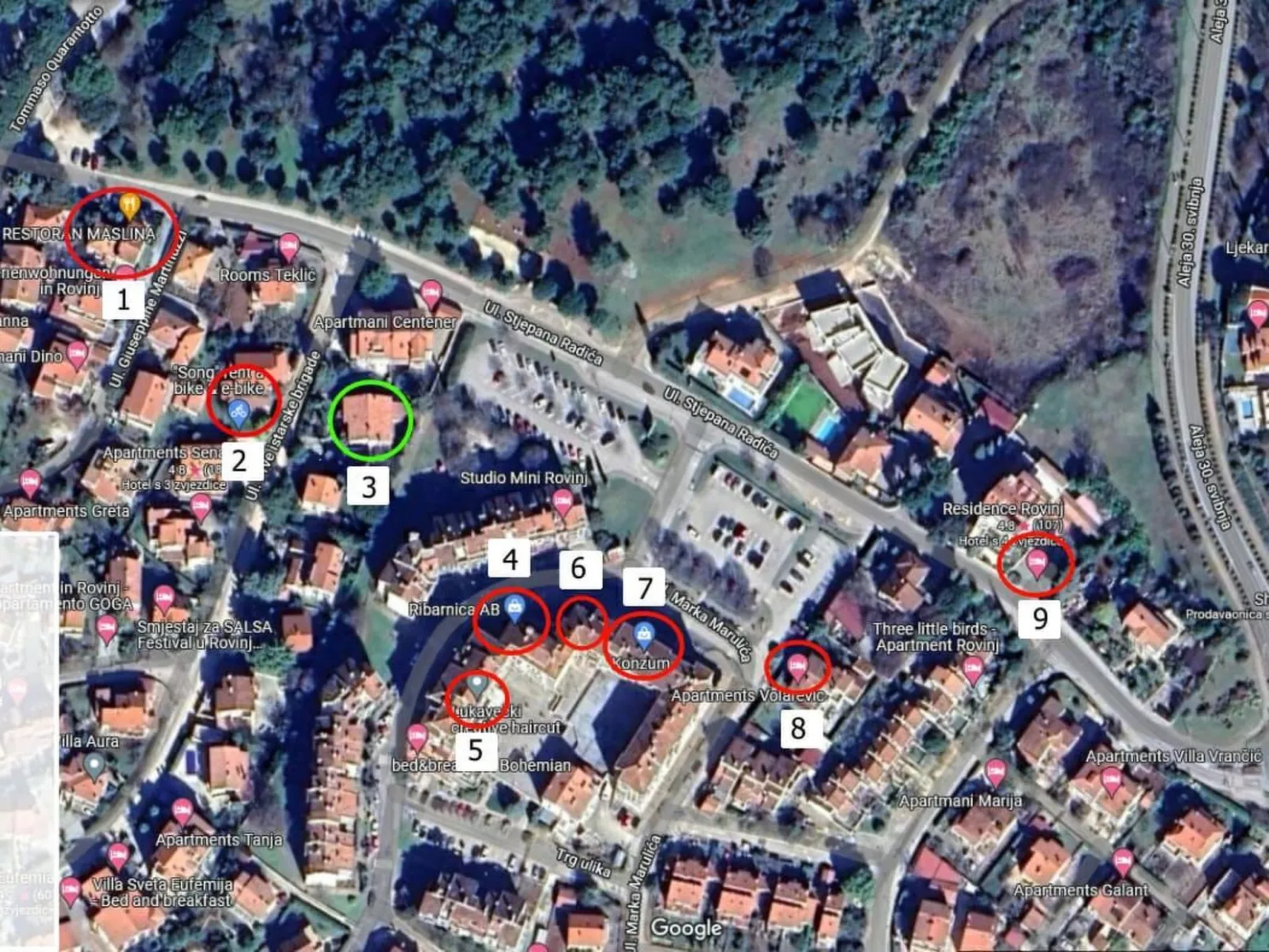 Wohnung 'Ivaana' mit Privatparkplatz-Draußen