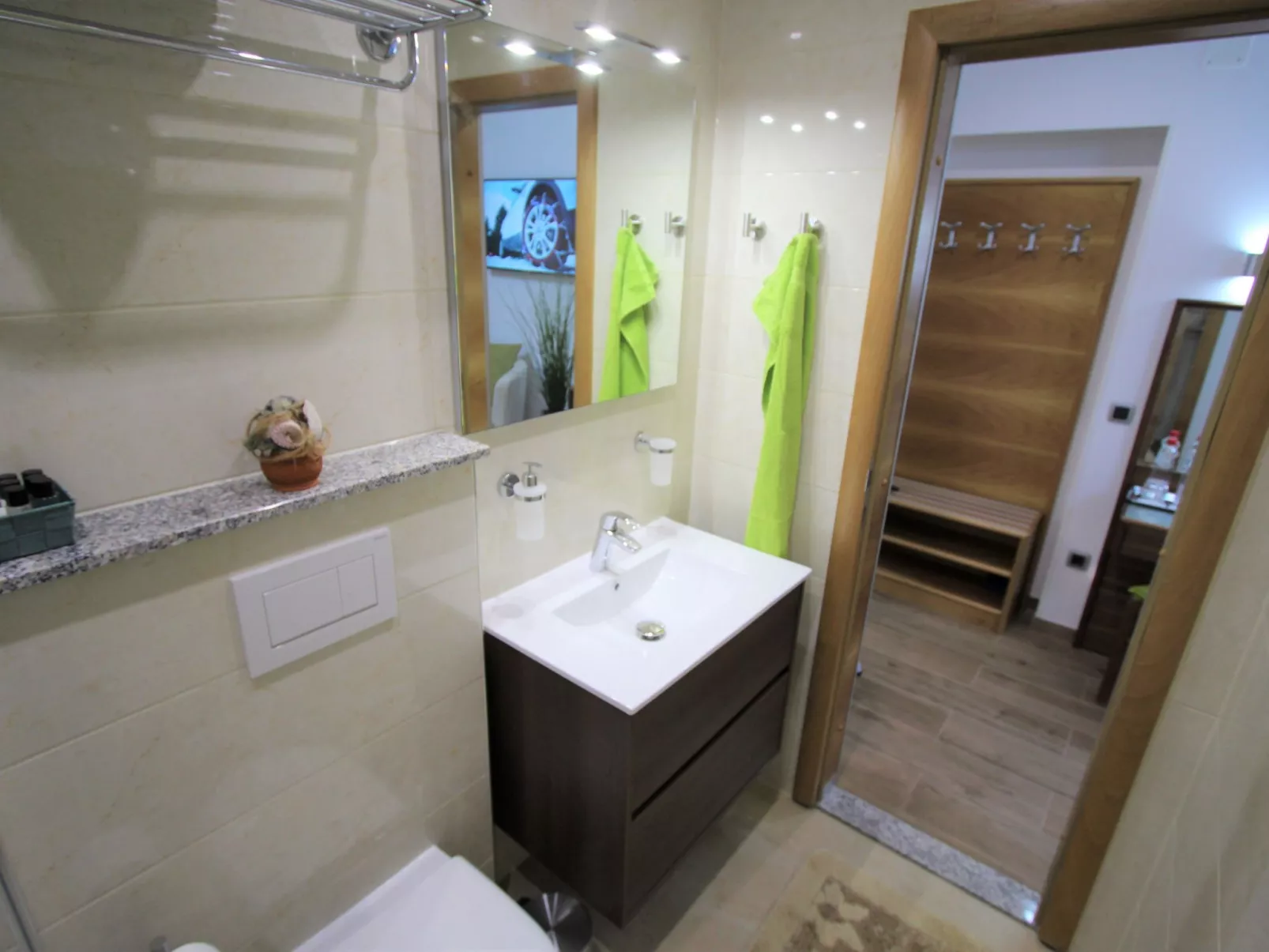 Appartement Silvia mit Terrasse und Meerblick-Drinnen