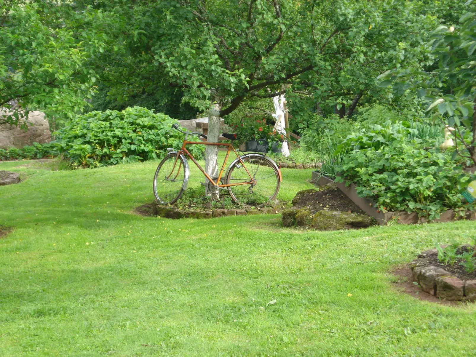 Das Gîte Fleuri mit einer herrlichen Aussicht-Draußen