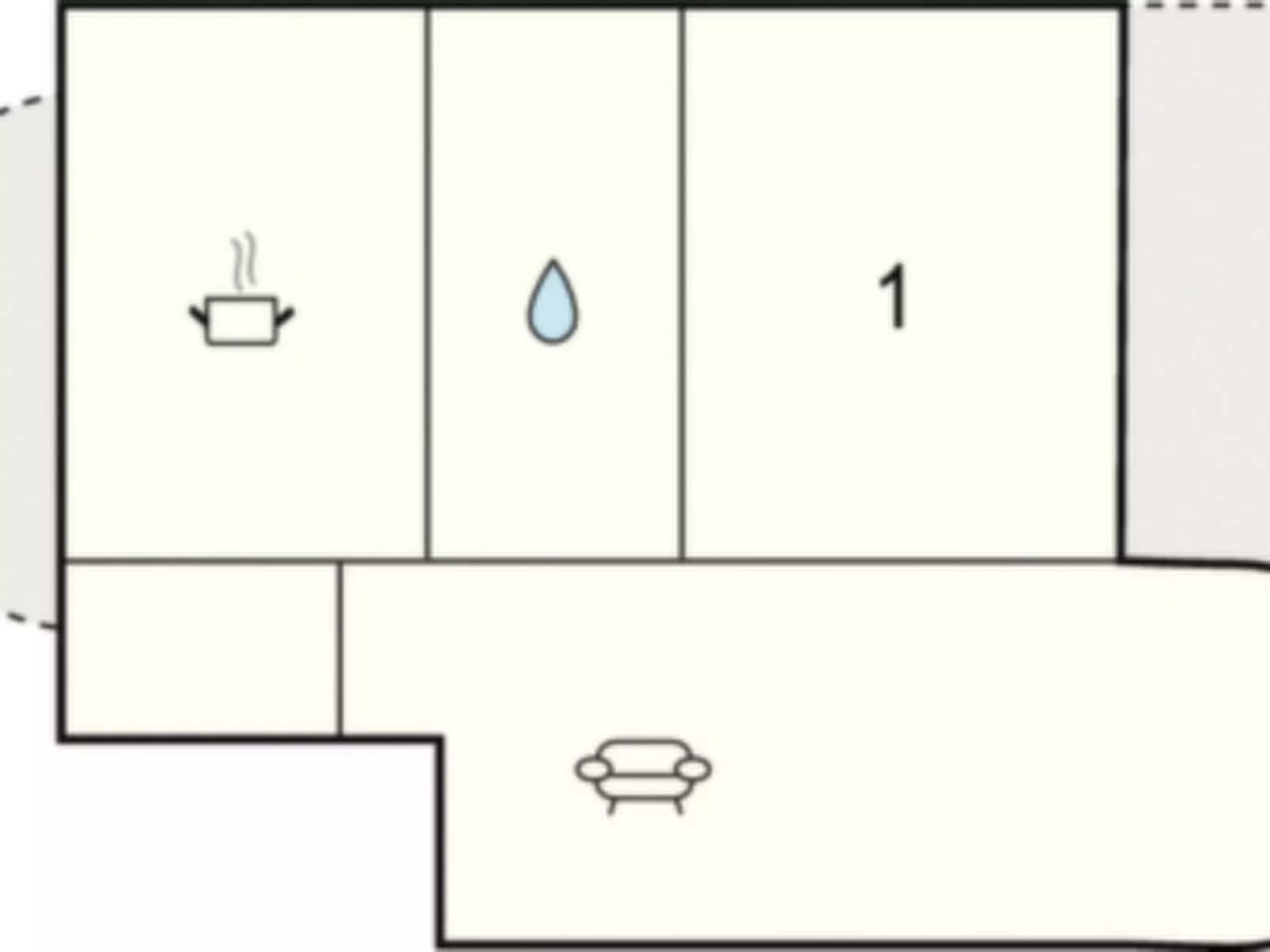 In Karlshorst mit Terrasse-Drinnen