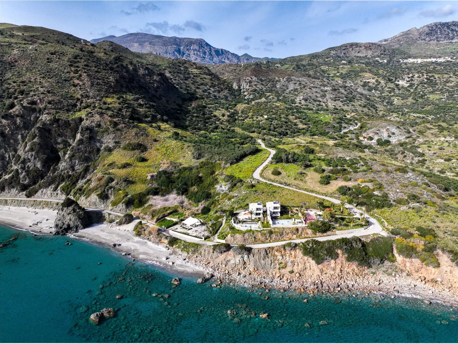 "Villa Faye" direkt am Strand-Dehors