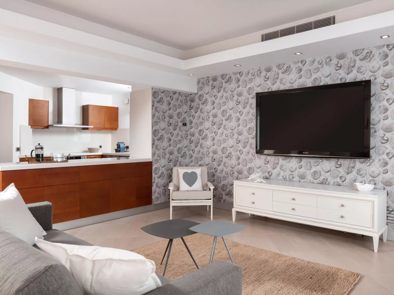 Schöne weiße Ferienvilla Liebe-Dedans