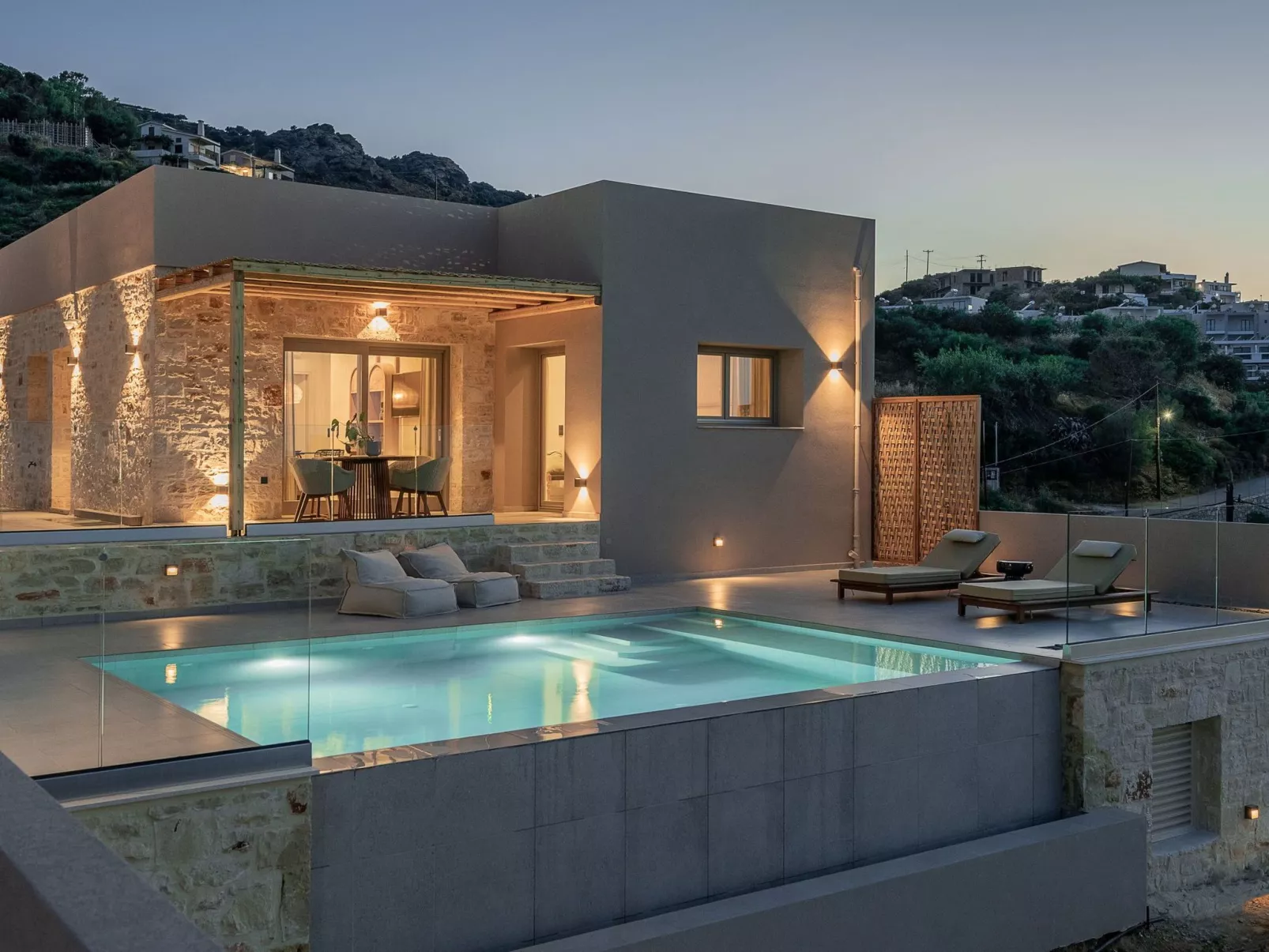 "Kokomo Aura" mit eigenem Pool-Dehors