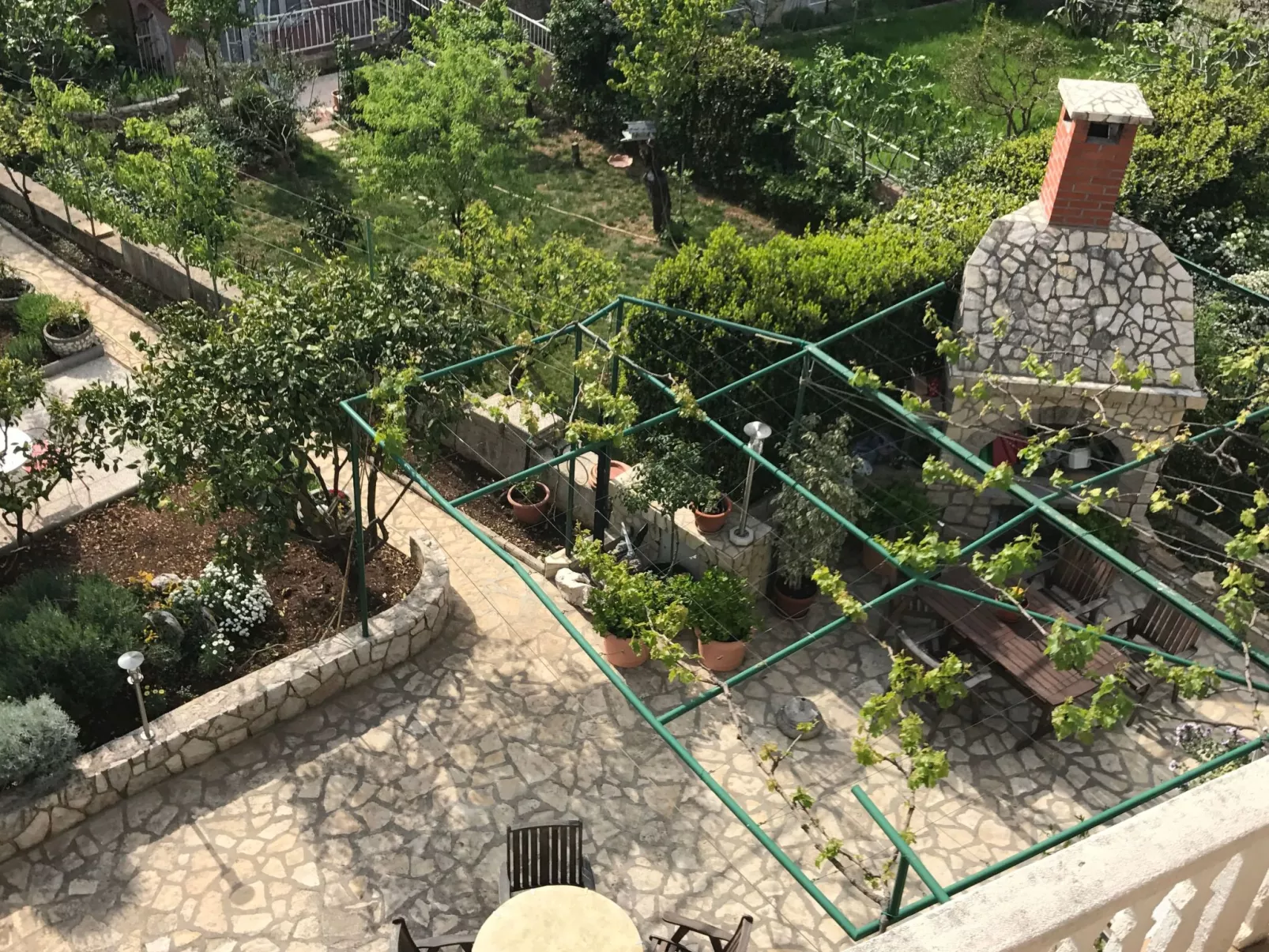 Familienappartement Balkon und Loggia mit Meerblick-Dehors