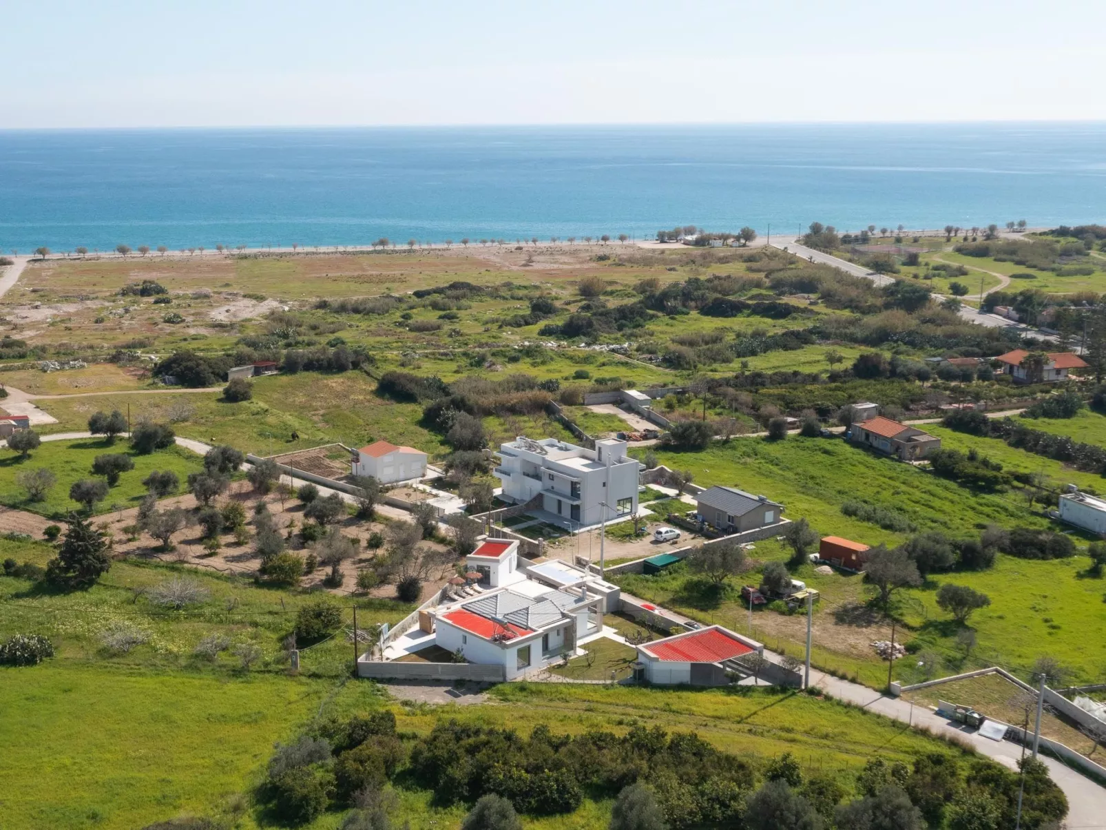 Golf Beach Villa in der Nähe von Afantou Beach-Dehors