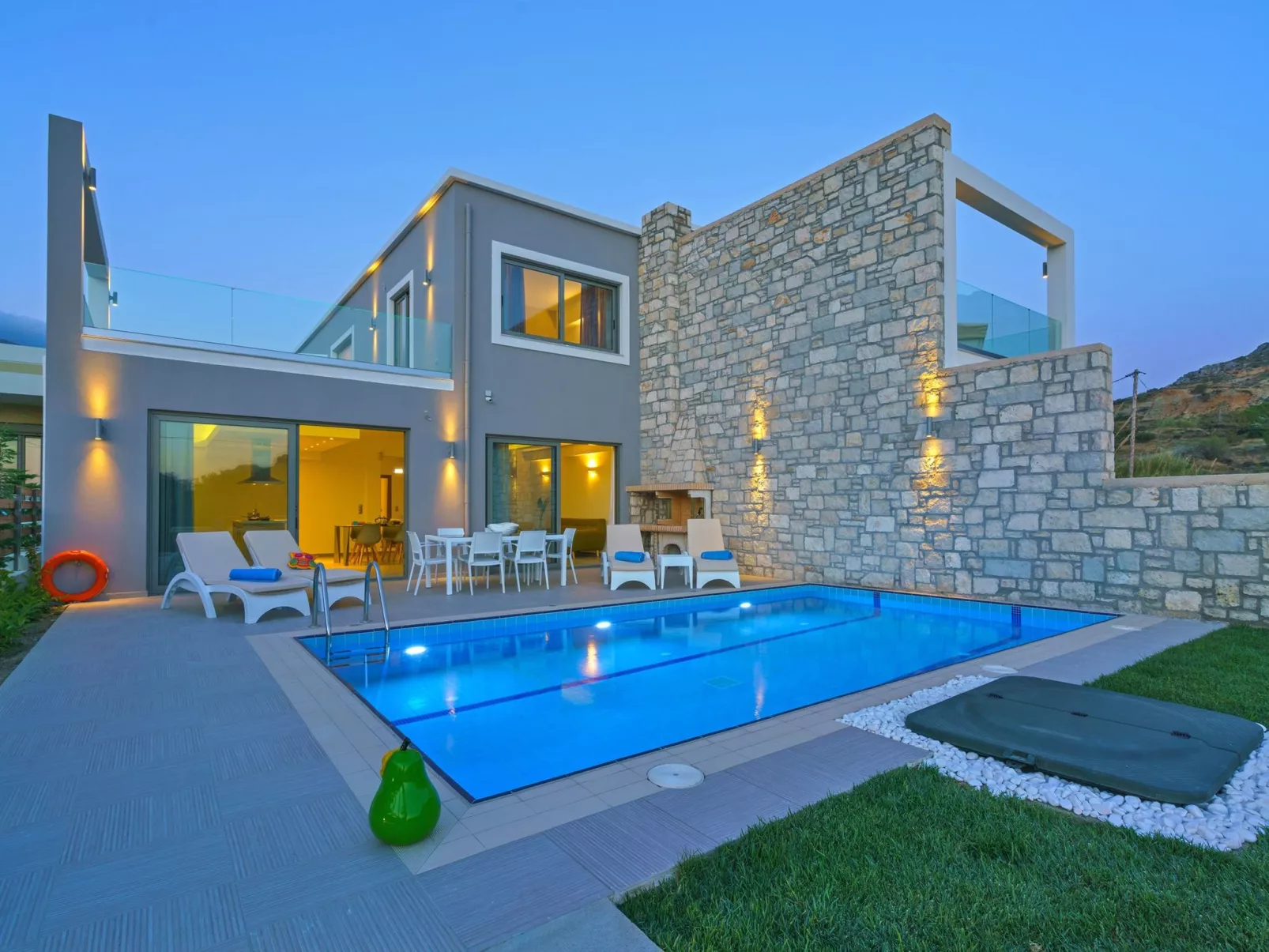 Villa am Strand mit Pool BBQ Spaziergang zu Annehmlichkeiten-Outside