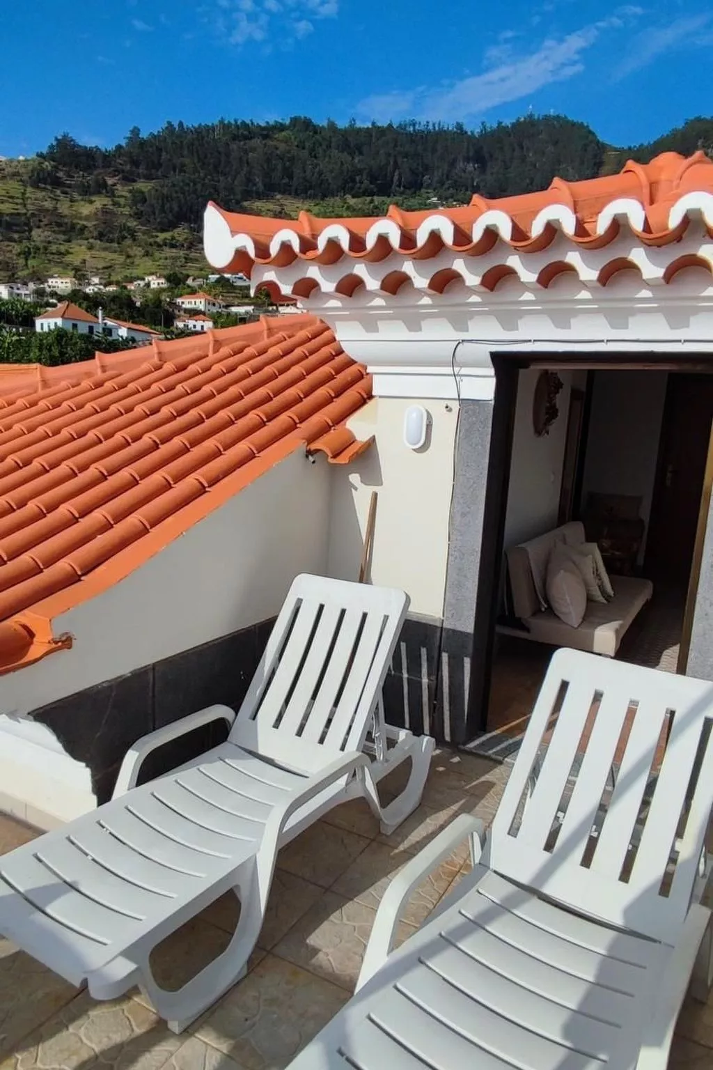 Dachterrasse sonnig und perfekte Aussicht apt-Draußen