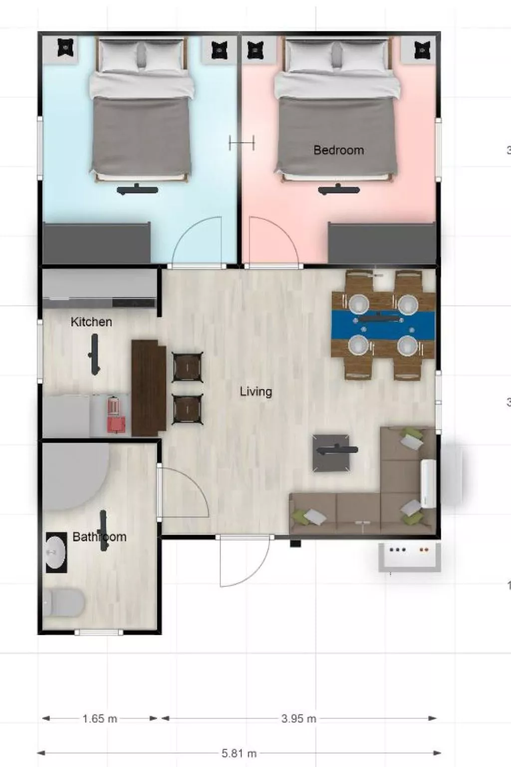 Mit Terrasse und Gemeinschaftspool-Drinnen