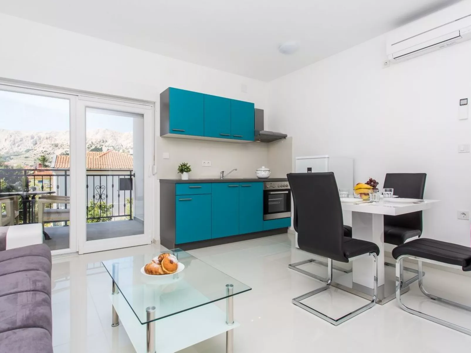 Appartement in Baška mit Eigenem Balkon-Drinnen