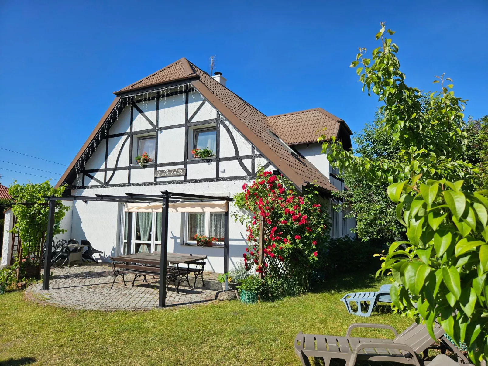 Fachwerkhaus "Paula" mit Blick auf das Wasser-Dehors