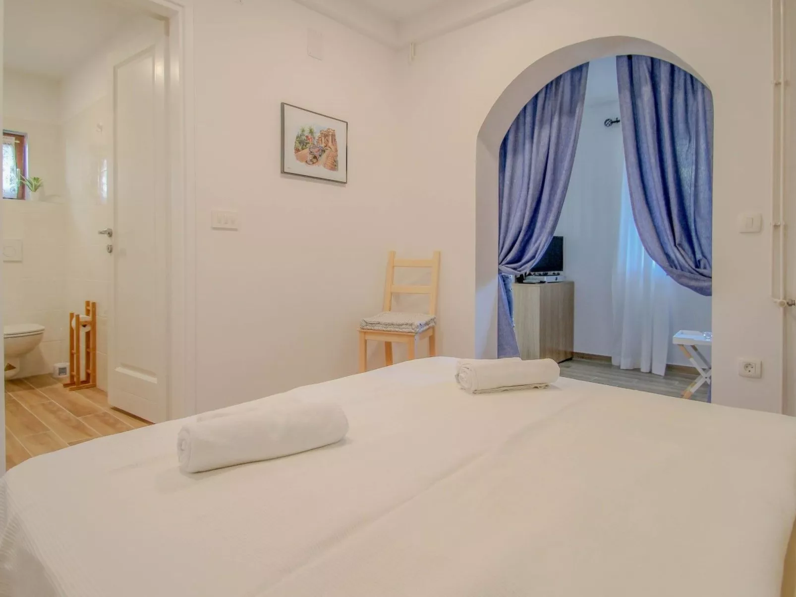 Studio-App mit Terrasse für 2 Personen-Drinnen