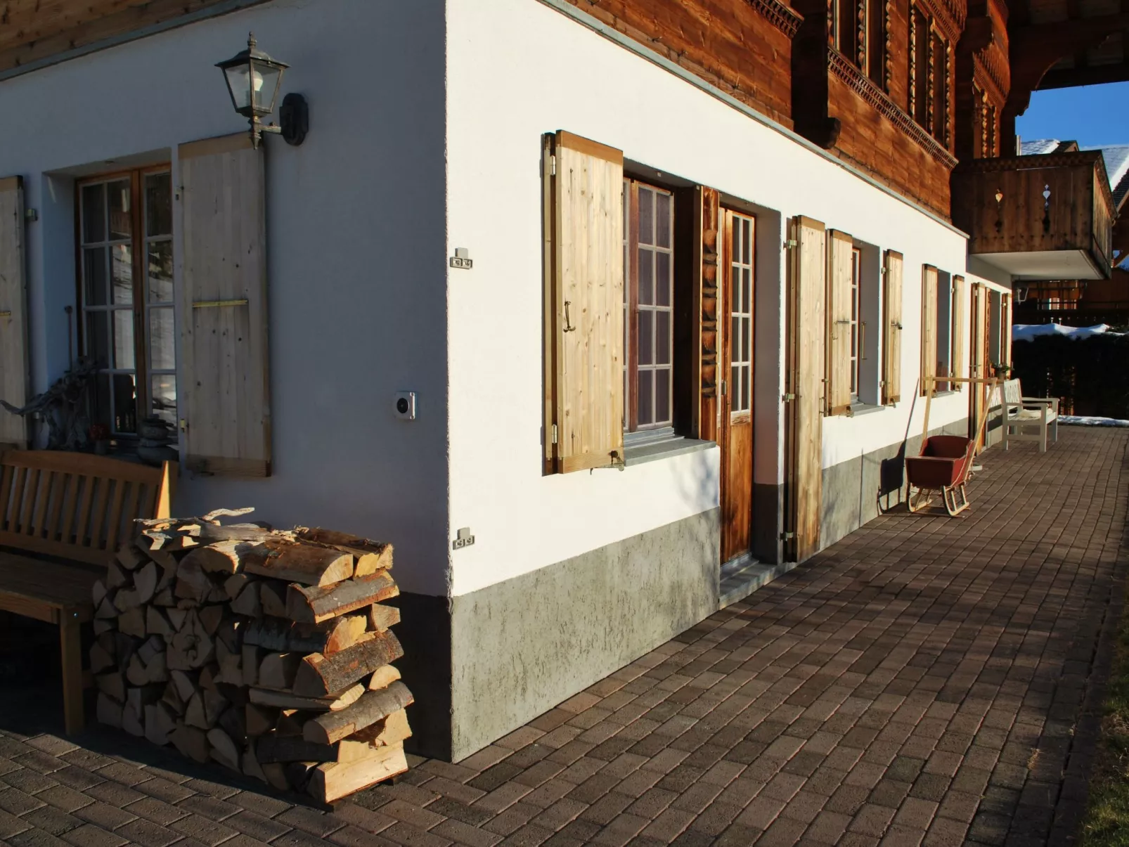 Blick auf herrliche Bergwelt