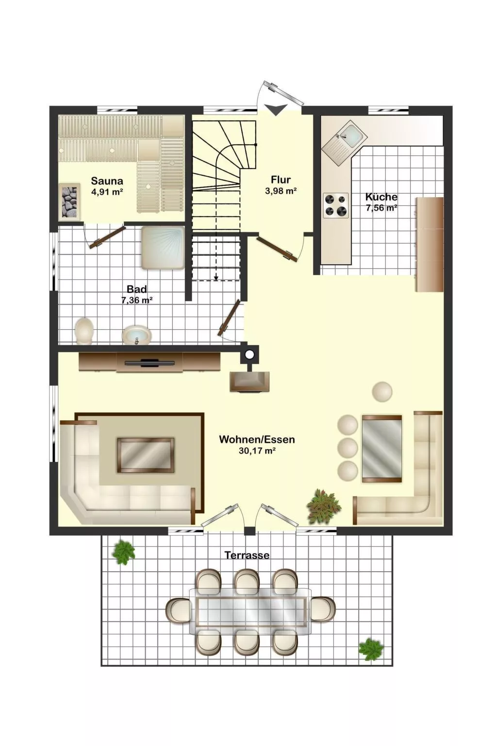 Träumen unter Reet-Inside