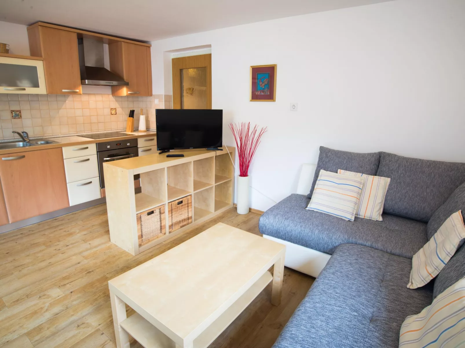 Appartement in Zasip mit Möblierter Terrasse-Drinnen