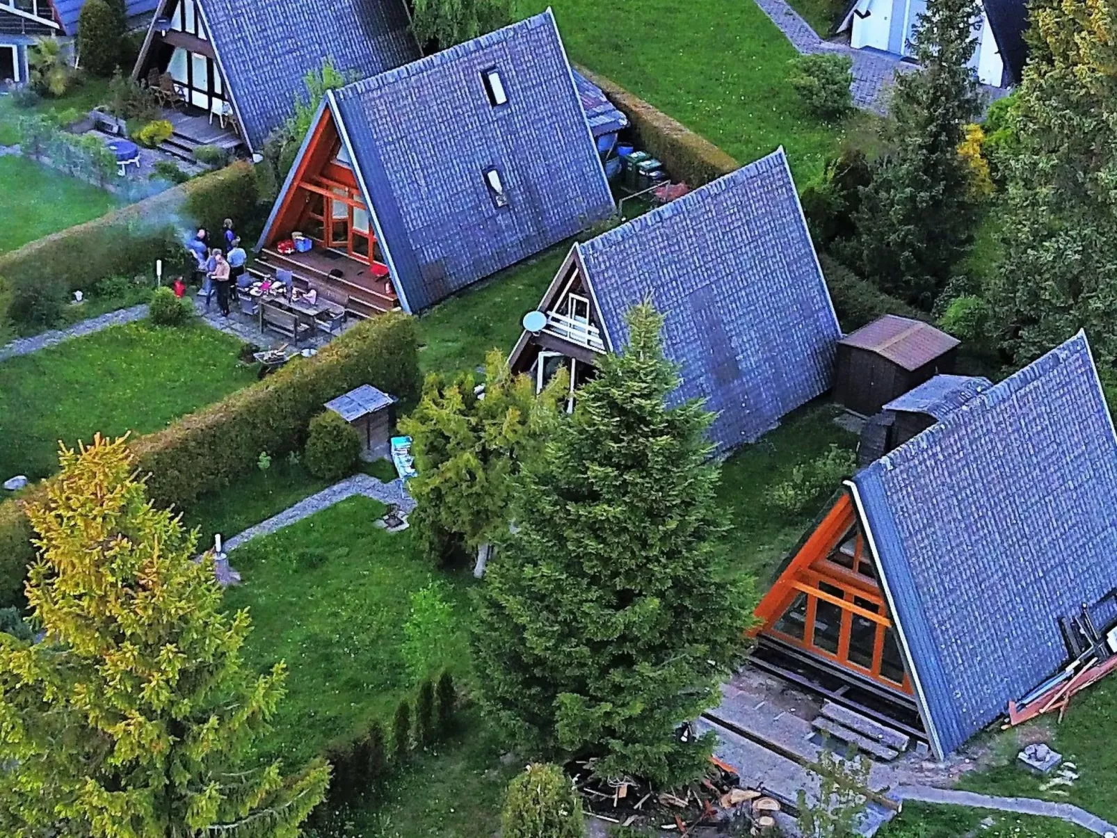 Nur-Dach-Ferienhaus für vier Personen