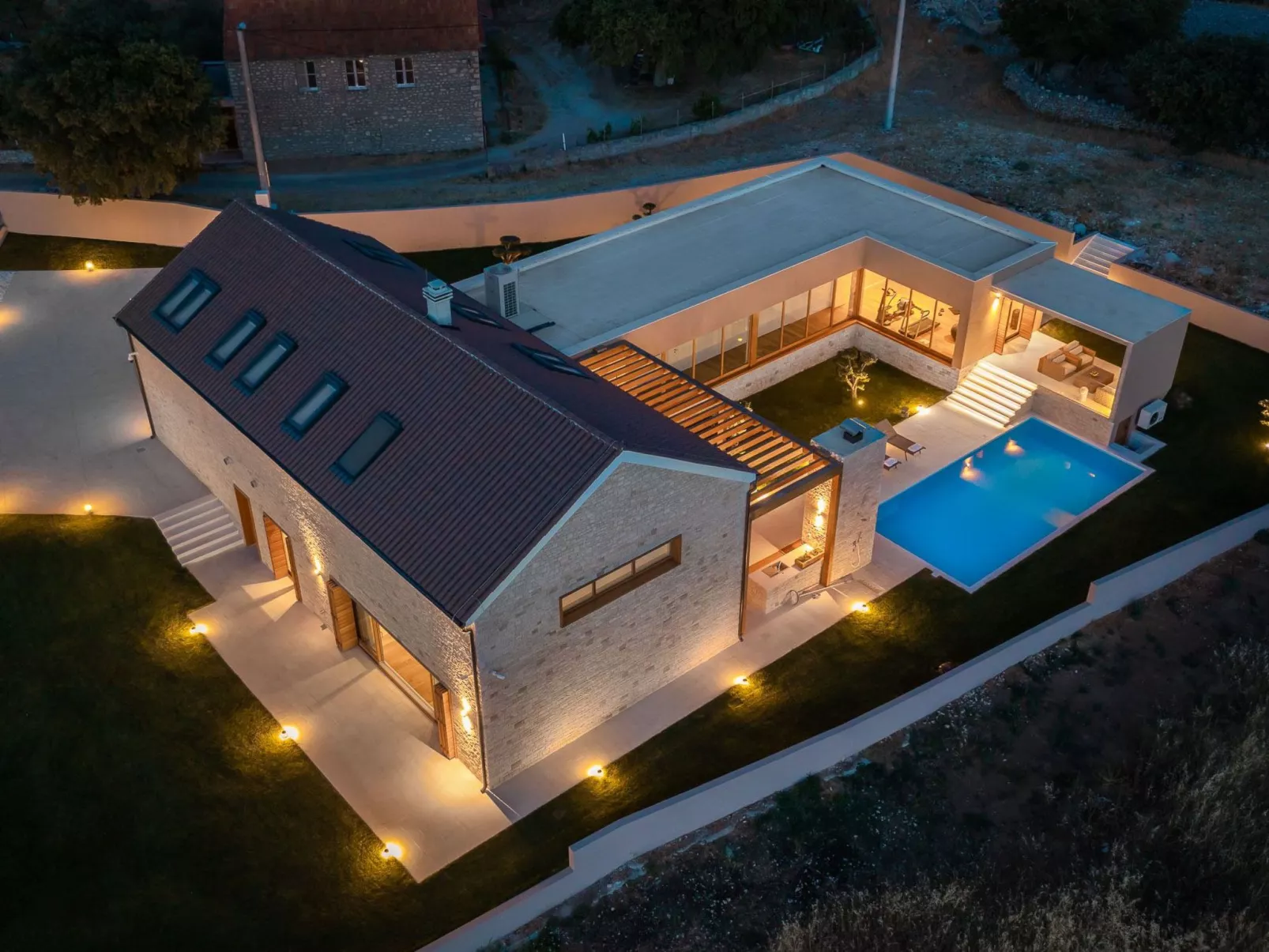 Villa Klang der Stille bei Sibenik-Drinnen