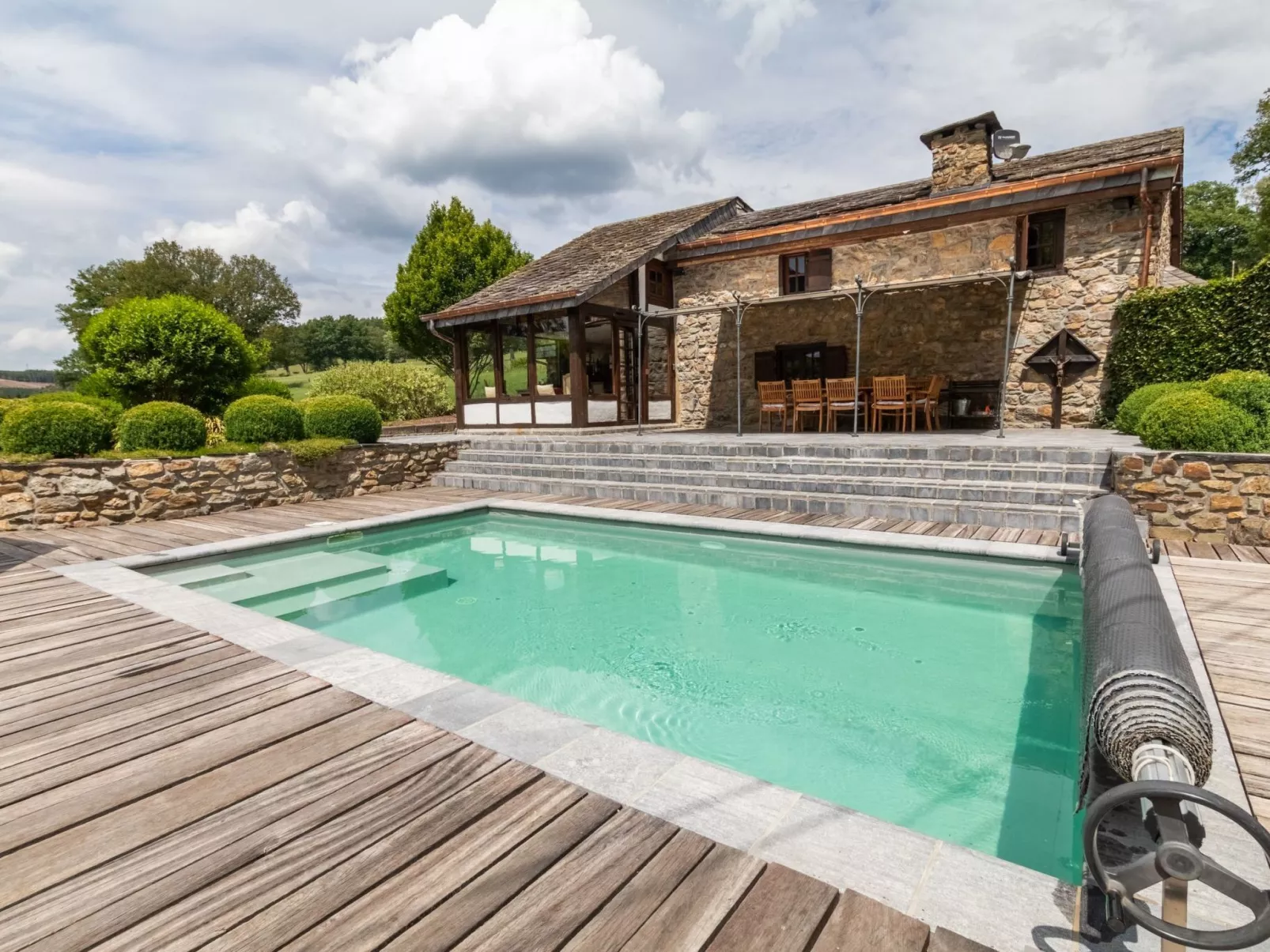 Villa "Spineux" Schwimmbäder/Whirlpool/Sauna 11pers-Draußen