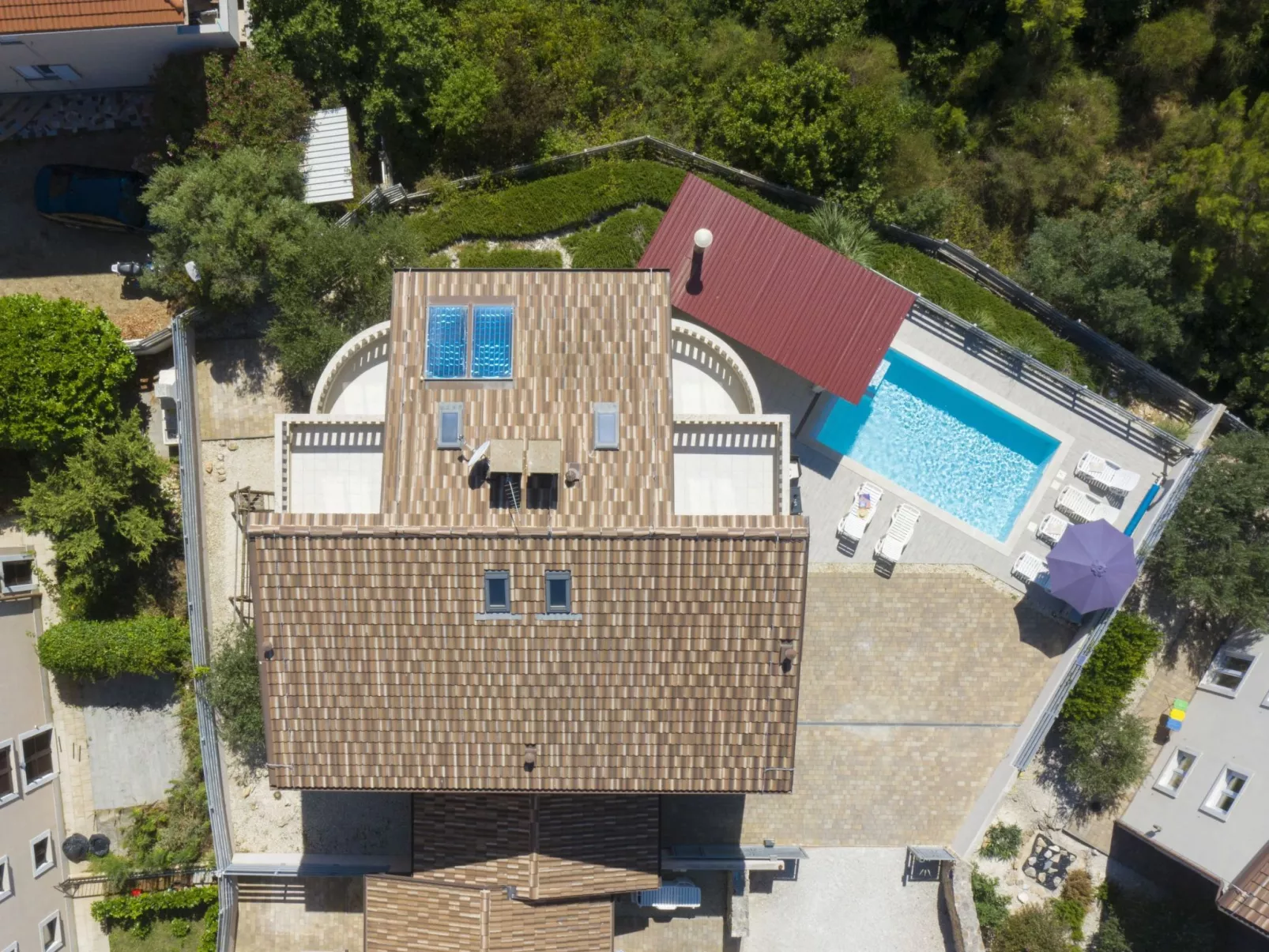 8-Schlafzimmer-Villa Bianca mit Pool, Sauna, Billard-Dehors