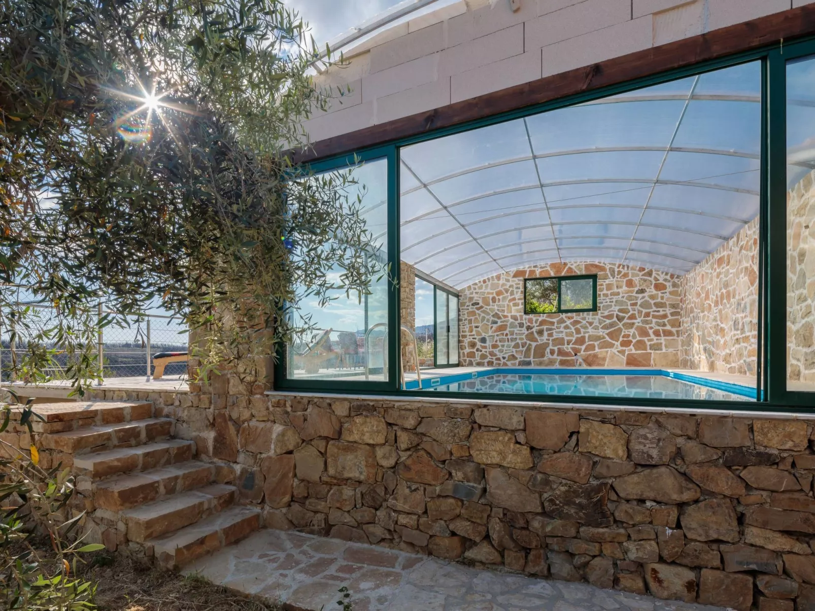 Ferienvilla Kalista mit Pool und tollem Ausblick-Dehors