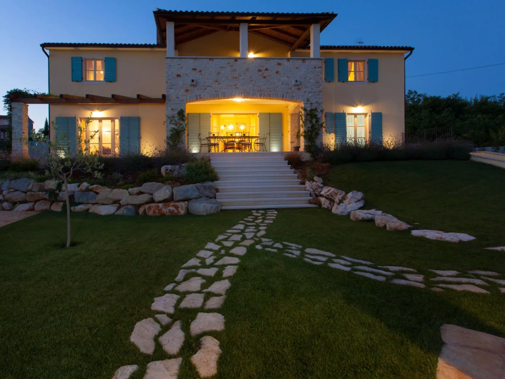 Luxusvilla "Azzurra" mit beheiztem Pool-Outside