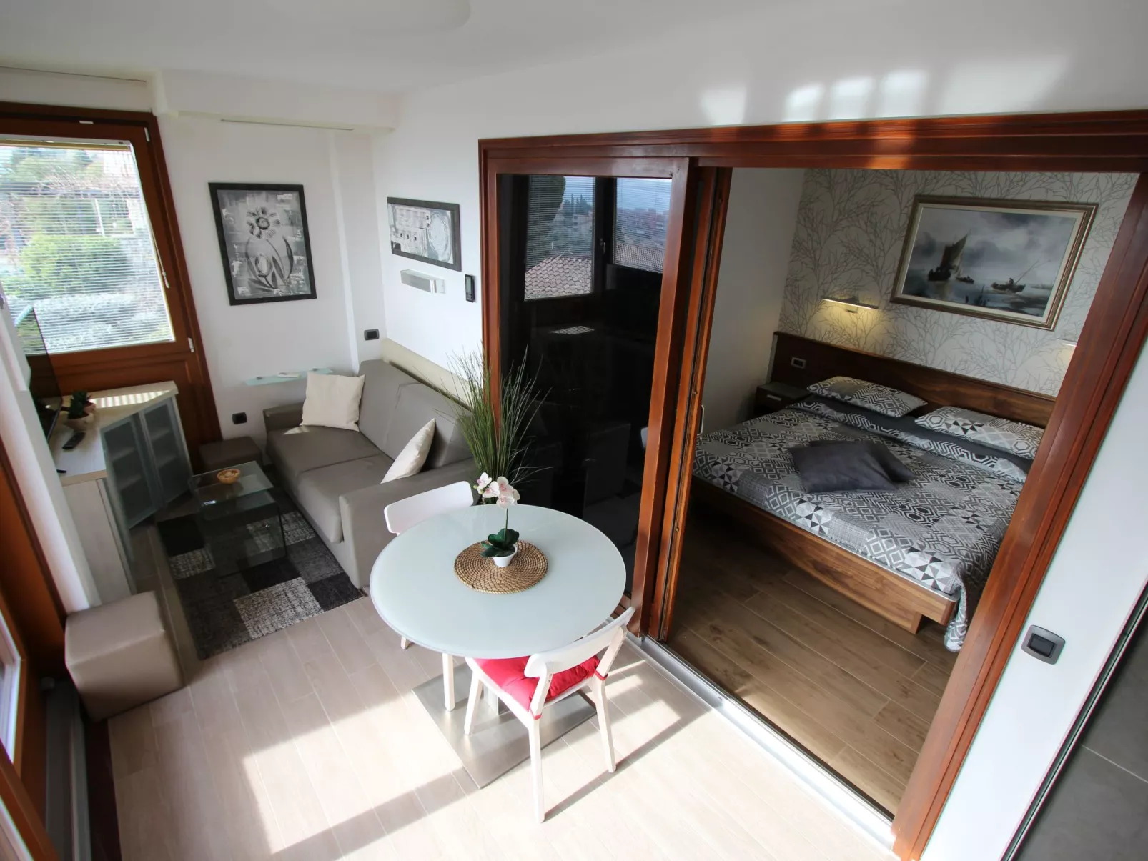 Appartement Deluxe mit Balkon und Meerblick-Dedans