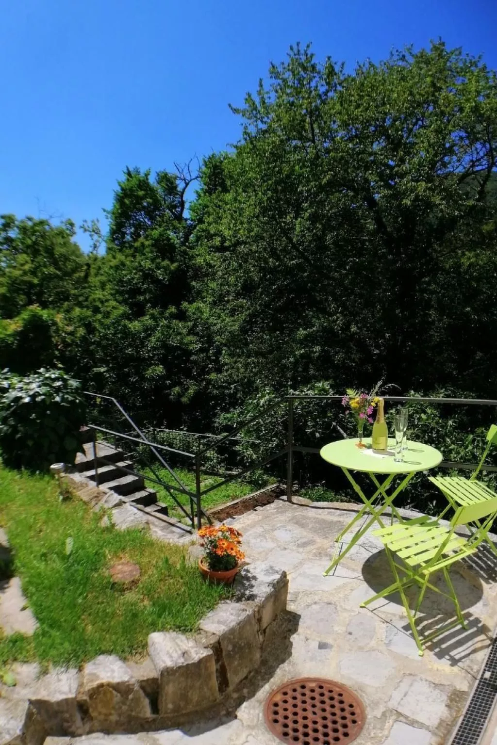 Mit Bergblick-Draußen