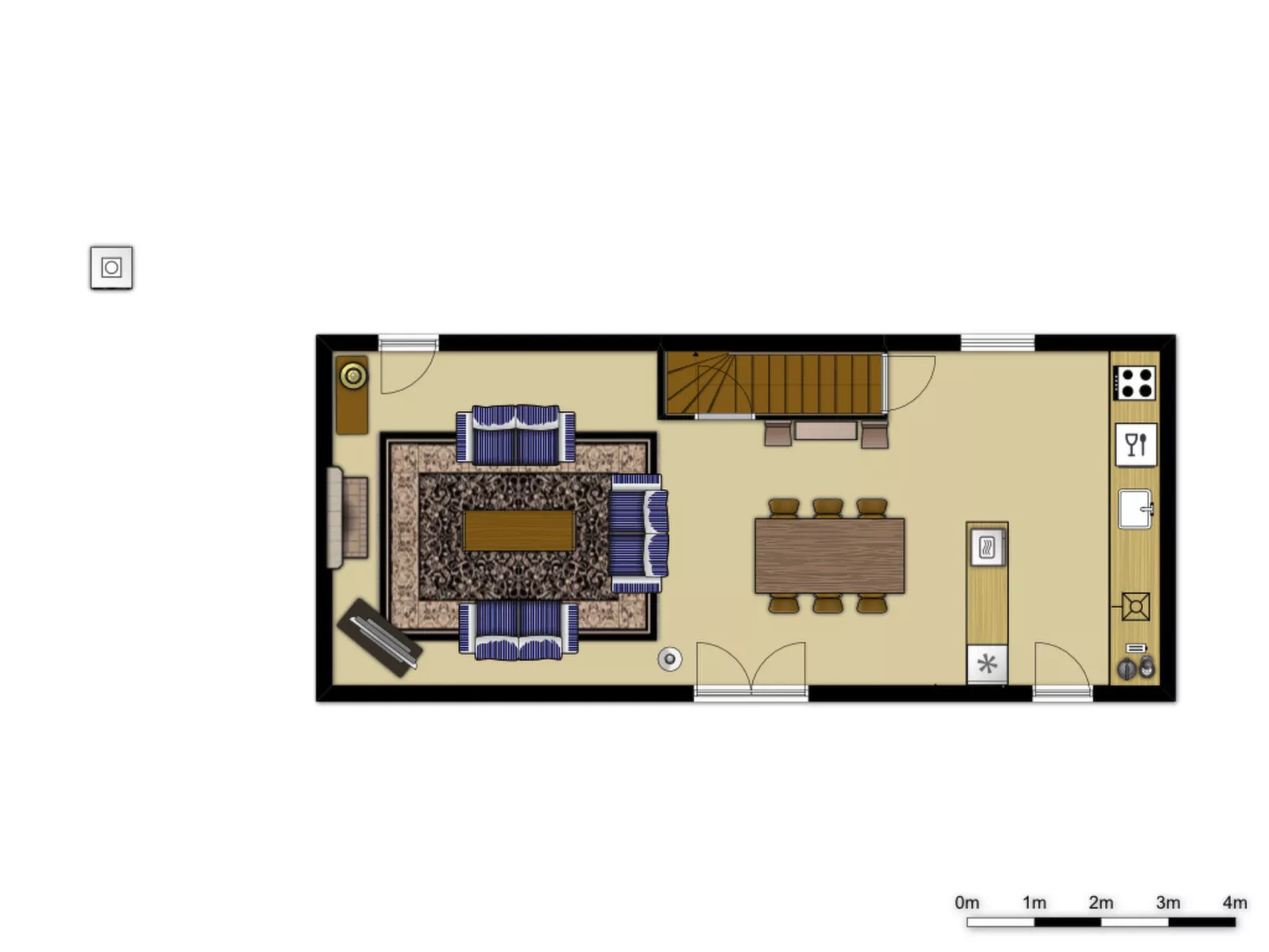 Helles, offenes Ferienhaus, Gemeinschaftspool Hunde-Dedans