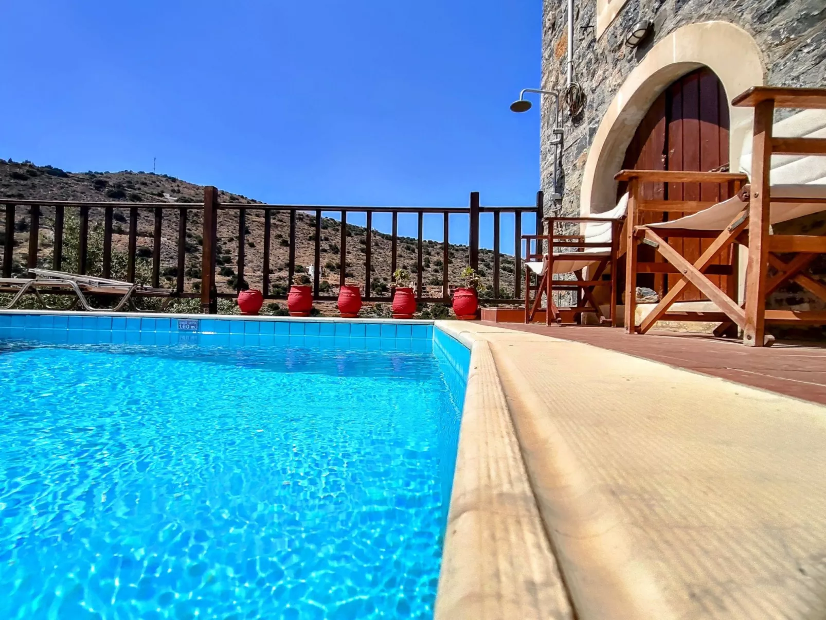 Steinhaus Erato Privater Pool Landschaftliche Kretische Ansichten-Outside