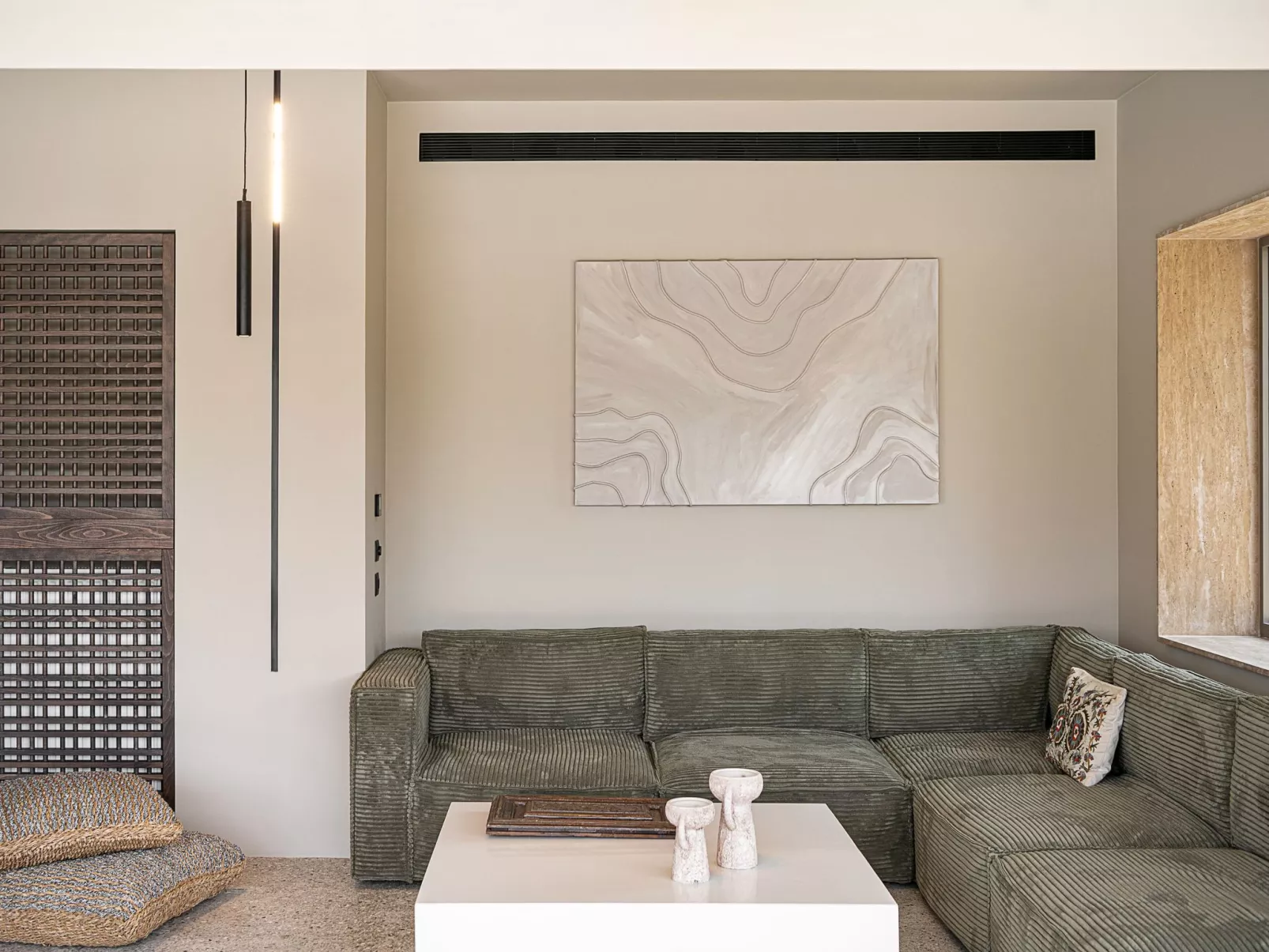 "Villa Portokalea", direkt am Meer-Drinnen