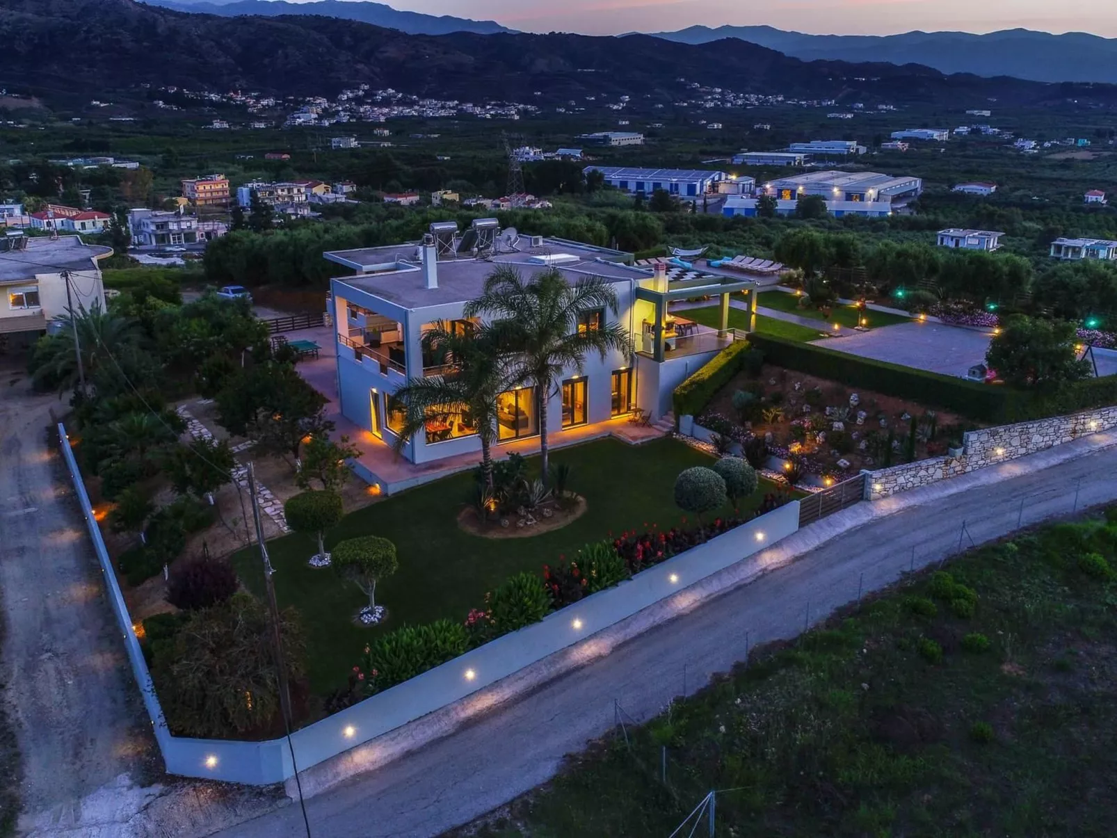 Luxus-Villa Freier beheizter Pool Atemberaubende Aussicht Kreta-Outside