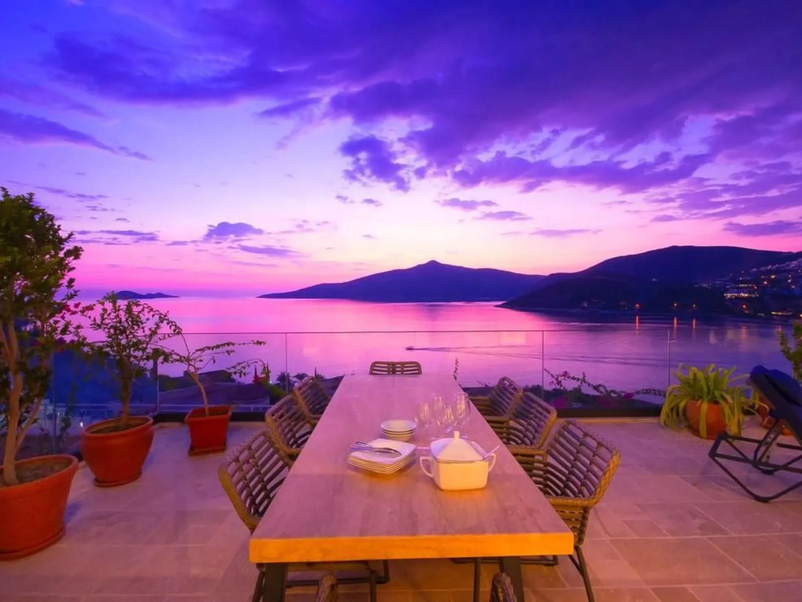 Stilvolle, luxuriöse Villa Pelin in Kalkan-Draußen