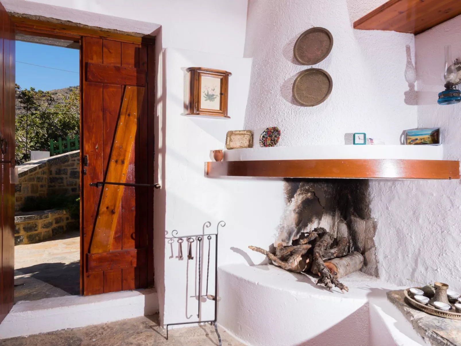 Leonidas Traditionelles kretisches Haus mit Meerblick-Drinnen