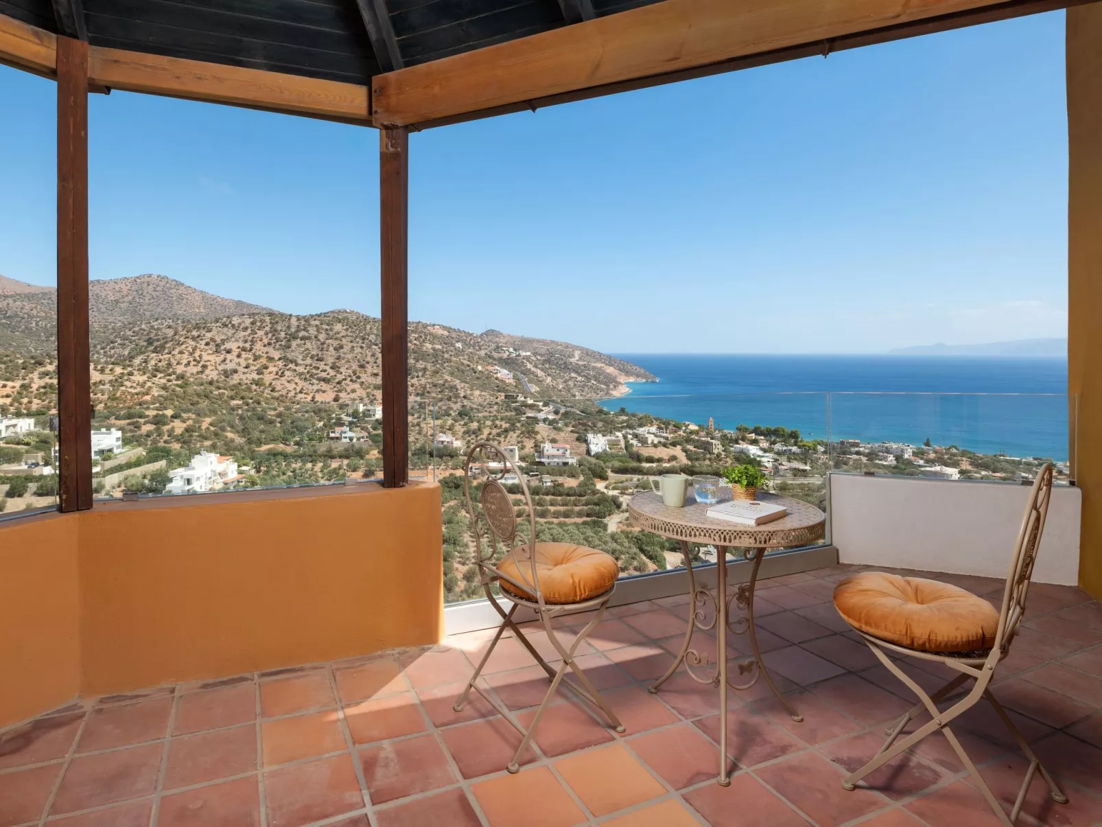 Villa "Mirabello suites" mit herrlicher Aussicht-Draußen