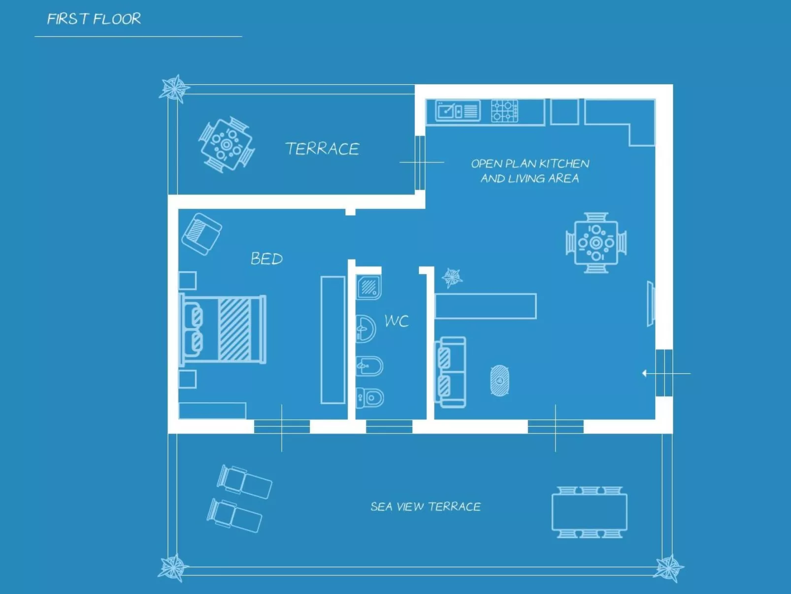 Traumvilla mit Panoramapool-Inside