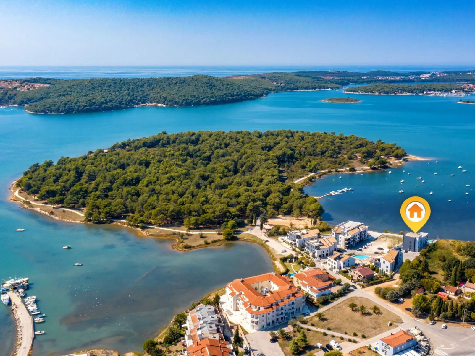 Für 6 Personen ca. 100 m&sup2; in Medulin, Istrien (Medulin und Umgebung)-Draußen