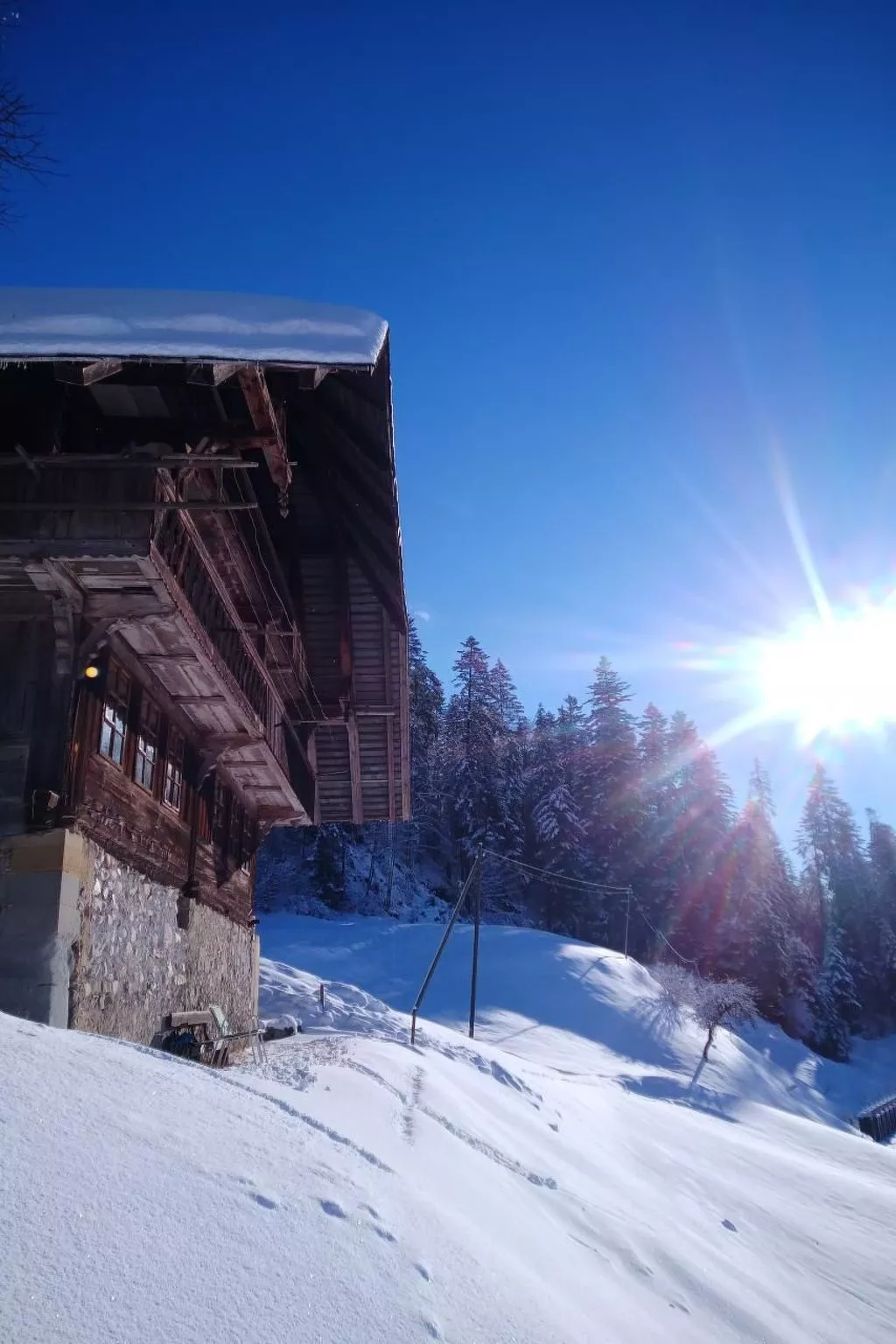 Antikes Ferienhaus-Dehors